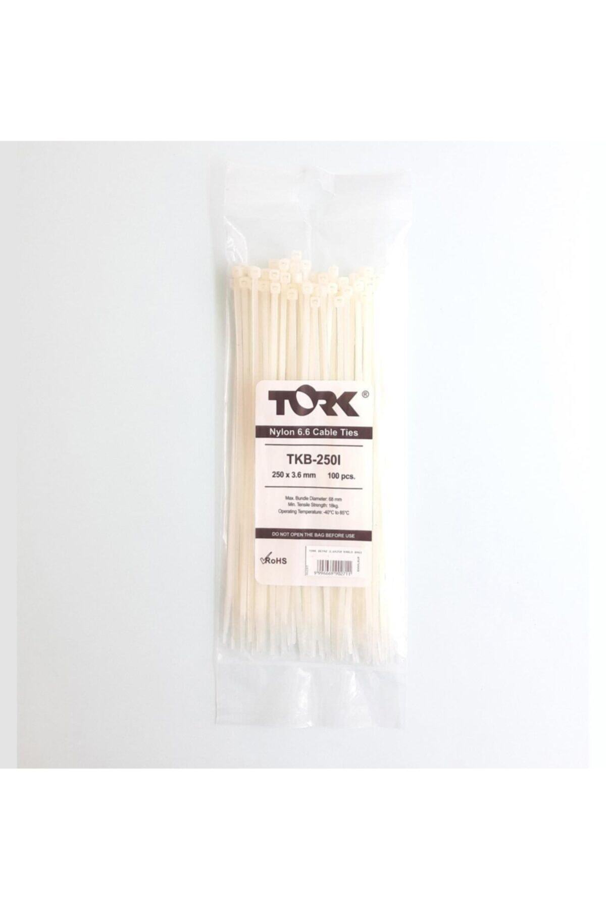 TORK Beyaz Kablo Bağı 3,6x250
