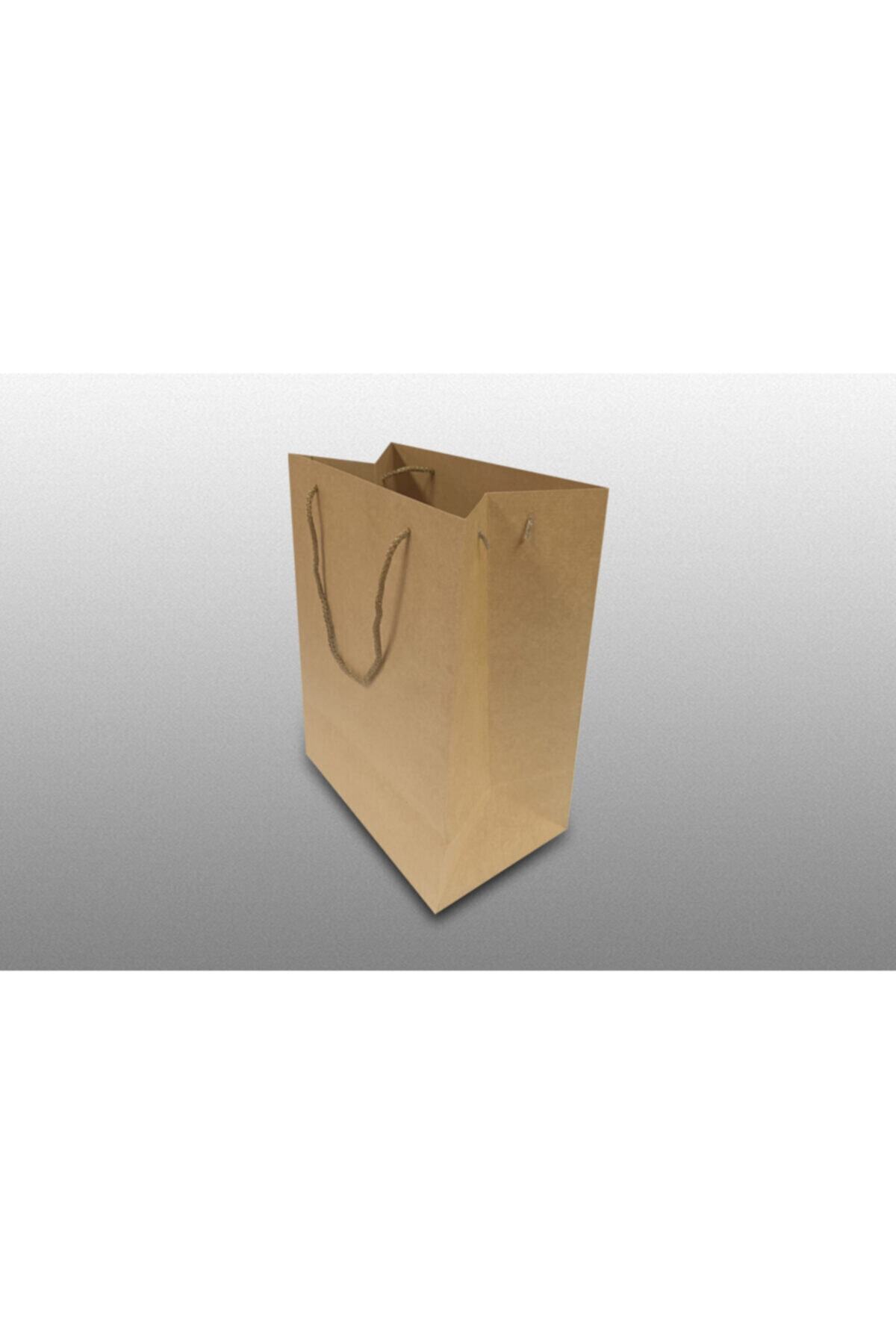 Sako de Papel 5 Adet Dev Kraft Karton Çanta (29x37 Körük 18 Cm)