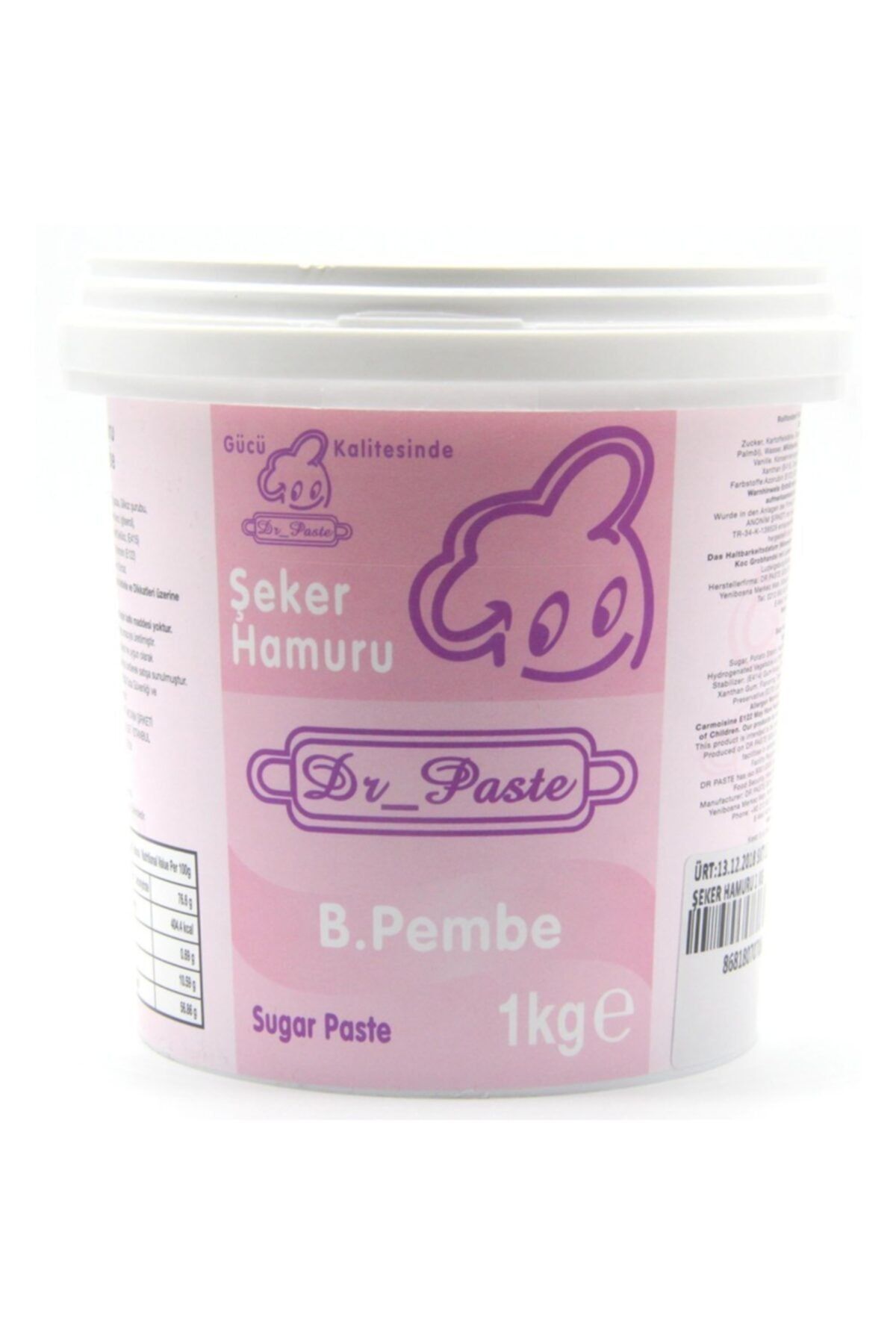 Dr.Paste Dr Paste Şeker Hamuru 1kg Bebek Pembe