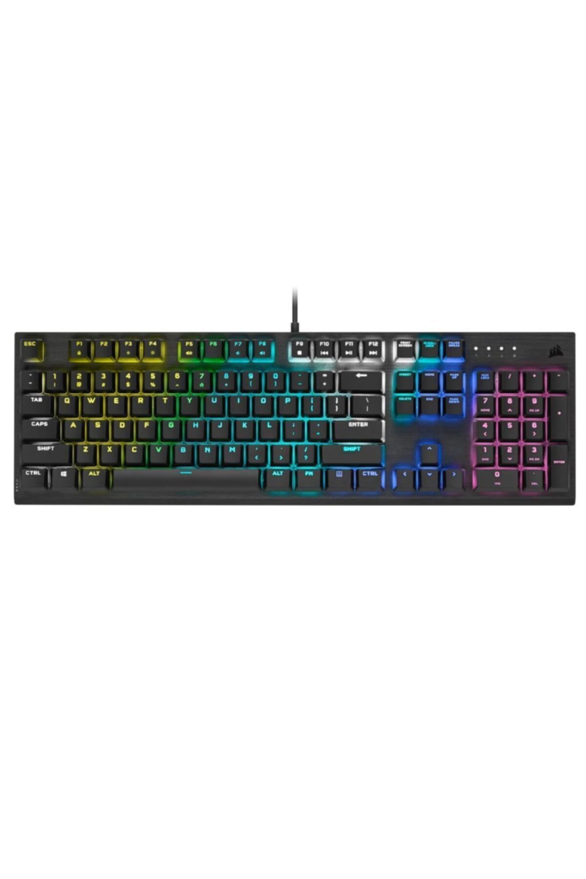 Corsair Ch-910d019-tr K60 Rgb Pro Cherry Viola Switch Türkçe Mekanik Oyuncu Klavye