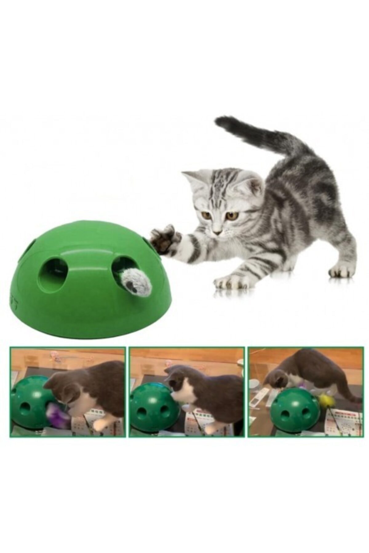Emofom 360 Hareketli Kedi Fare Yakalama Oyuncağı