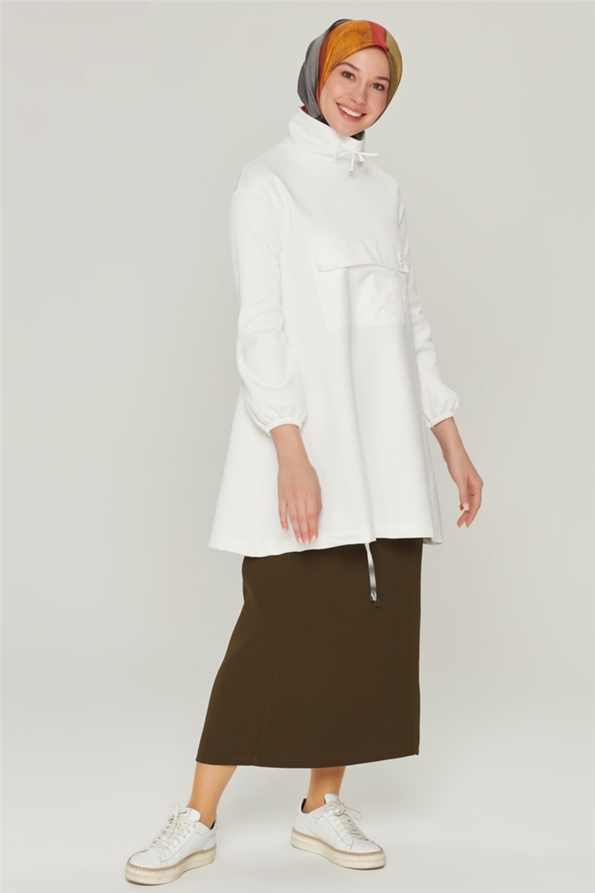 Armine Kadın Haki Belli Etek