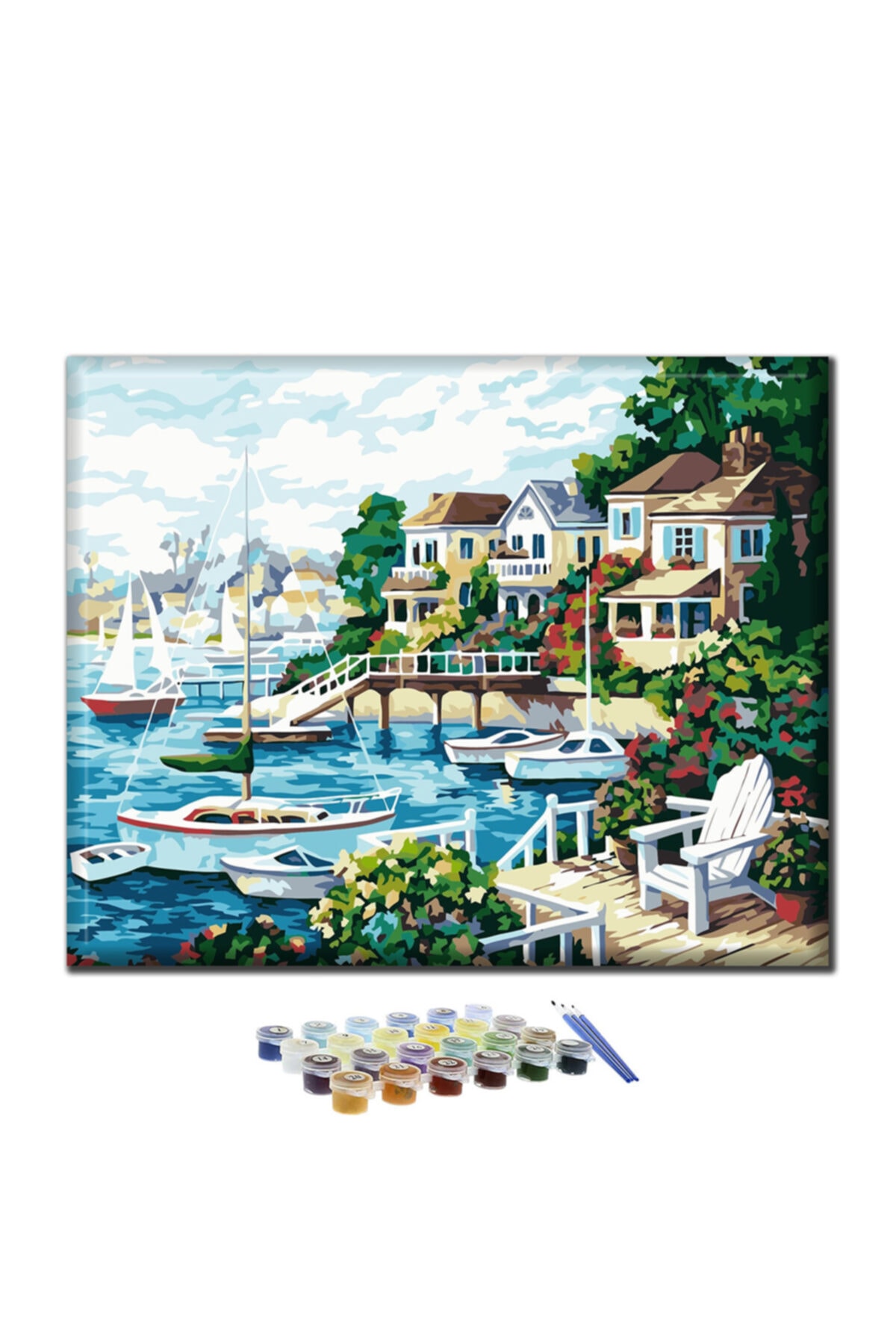 Doruk Baski Sayilarla Boyama Seti Yelkenli Fiyati Yorumlari Trendyol