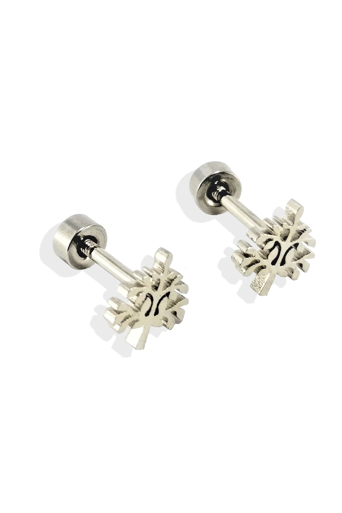TÜKKAN ACCESSORİES 316l Cerrahi Çelik Ağaç Figür Kıkırdak,tragus,kulak Piercing