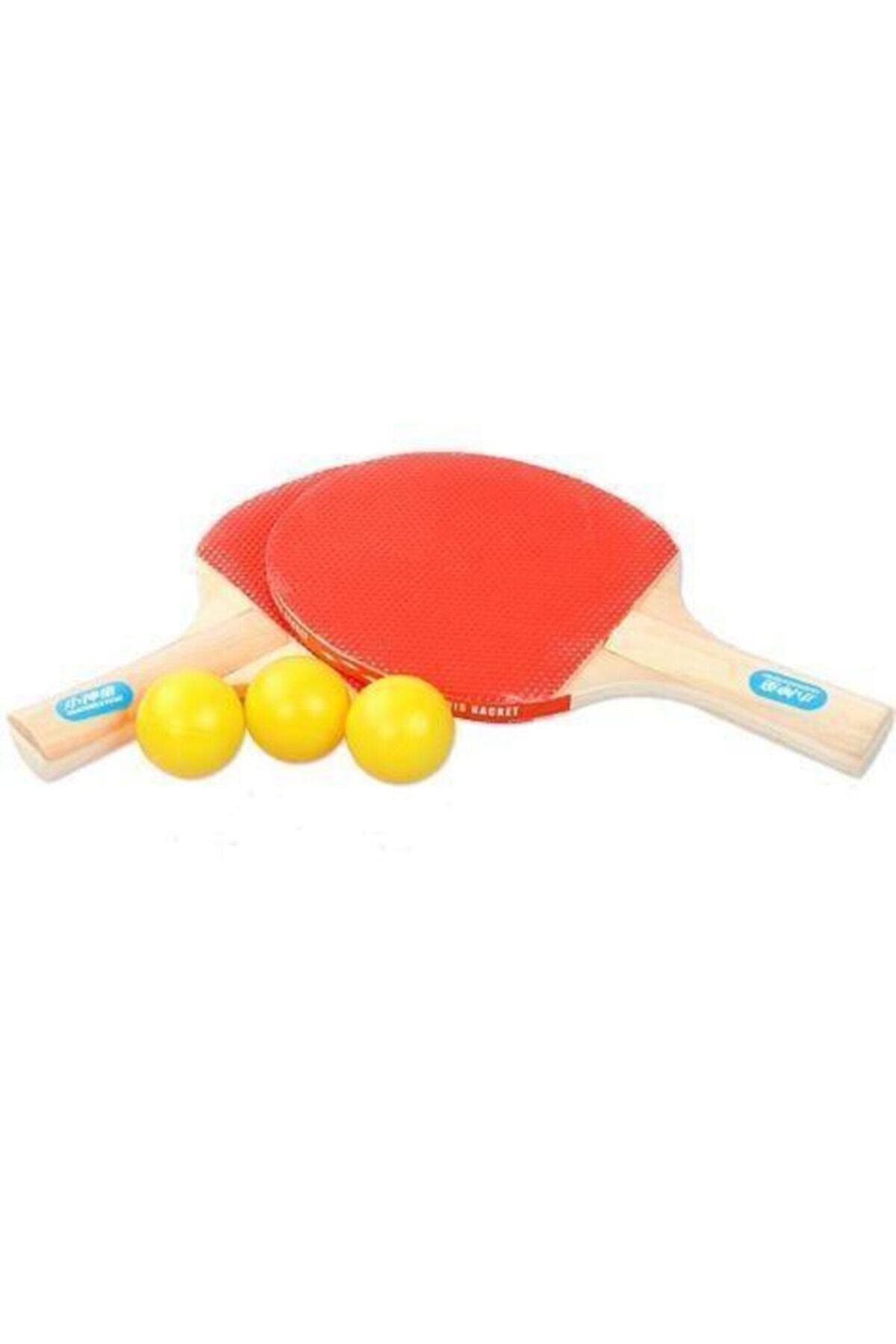 epazzar Masa Tenisi 2 Raket 3 Pinpon Top Set Assorti
