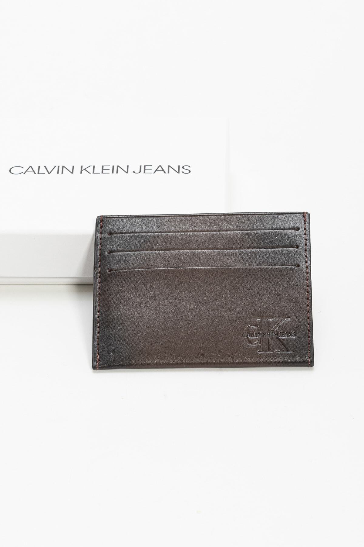 Calvin Klein Erkek kahverengi 6'lı Kartlık