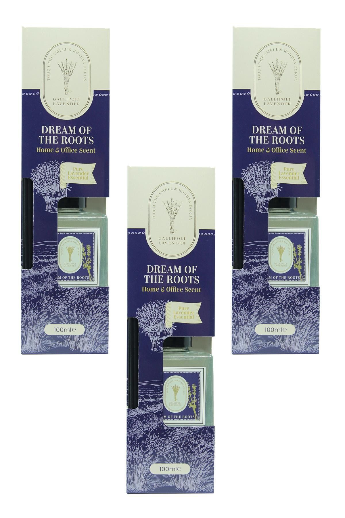 Gallipoli Lavender Doğal Bambu Çubuklu Oda Koku 100 ml 3 Adet