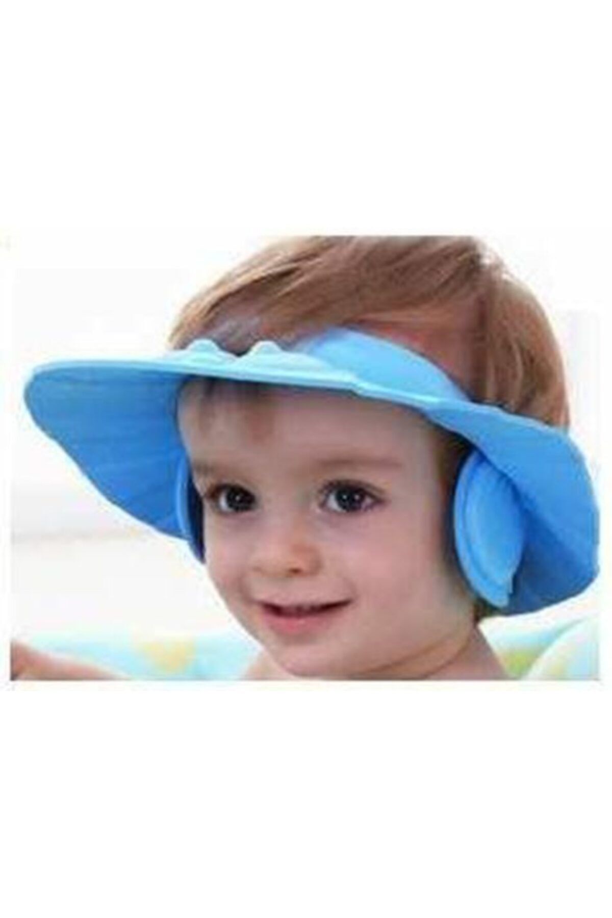 Contione Group Kulaklıklı Erkek Bebek Banyo Şapkası Baby Mate Mavi Renk