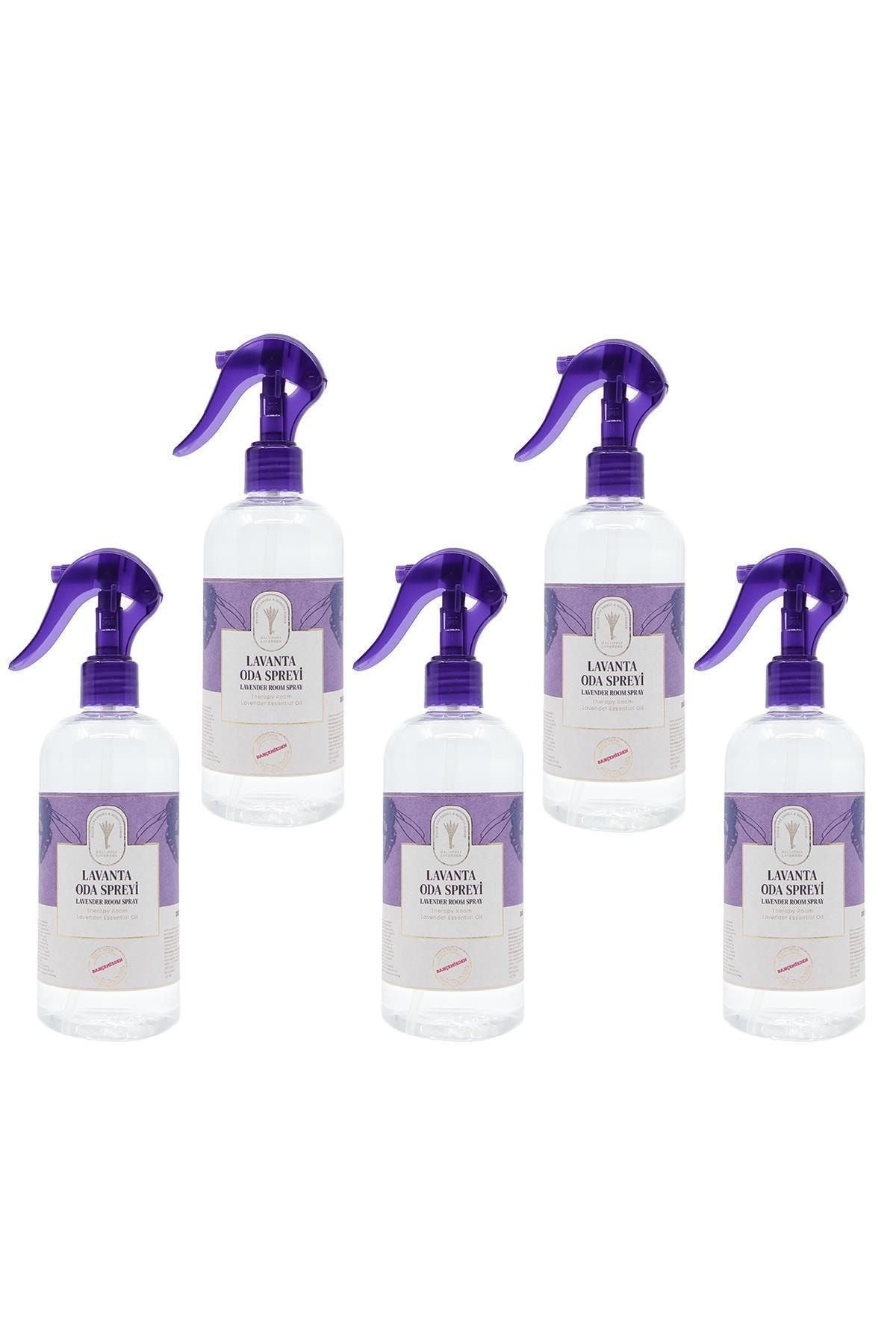 Gallipoli Lavender Lavanta Yağlı Sprey Oda Kokusu 400 ml 5 Adet