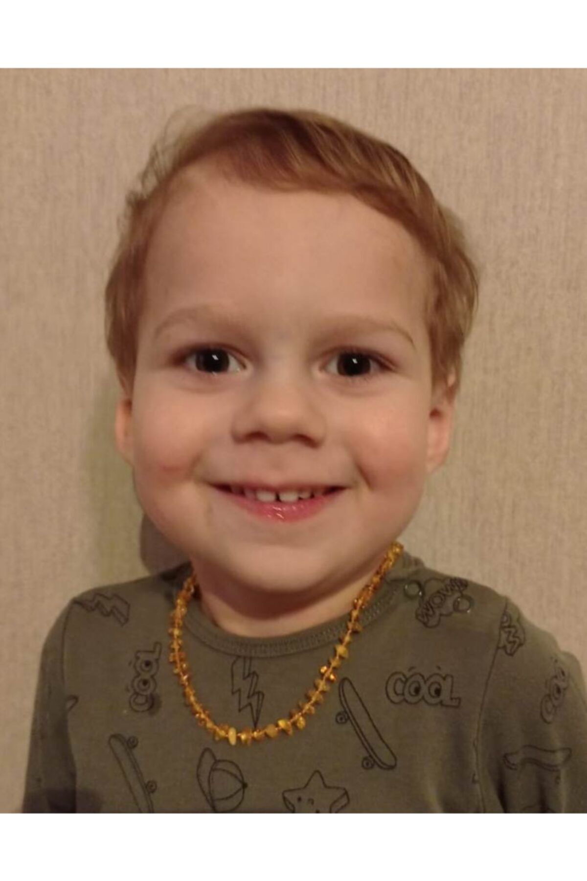 Tesbihci Efendi Unisex Damla Kehribar Bebek Diş Kolyesi