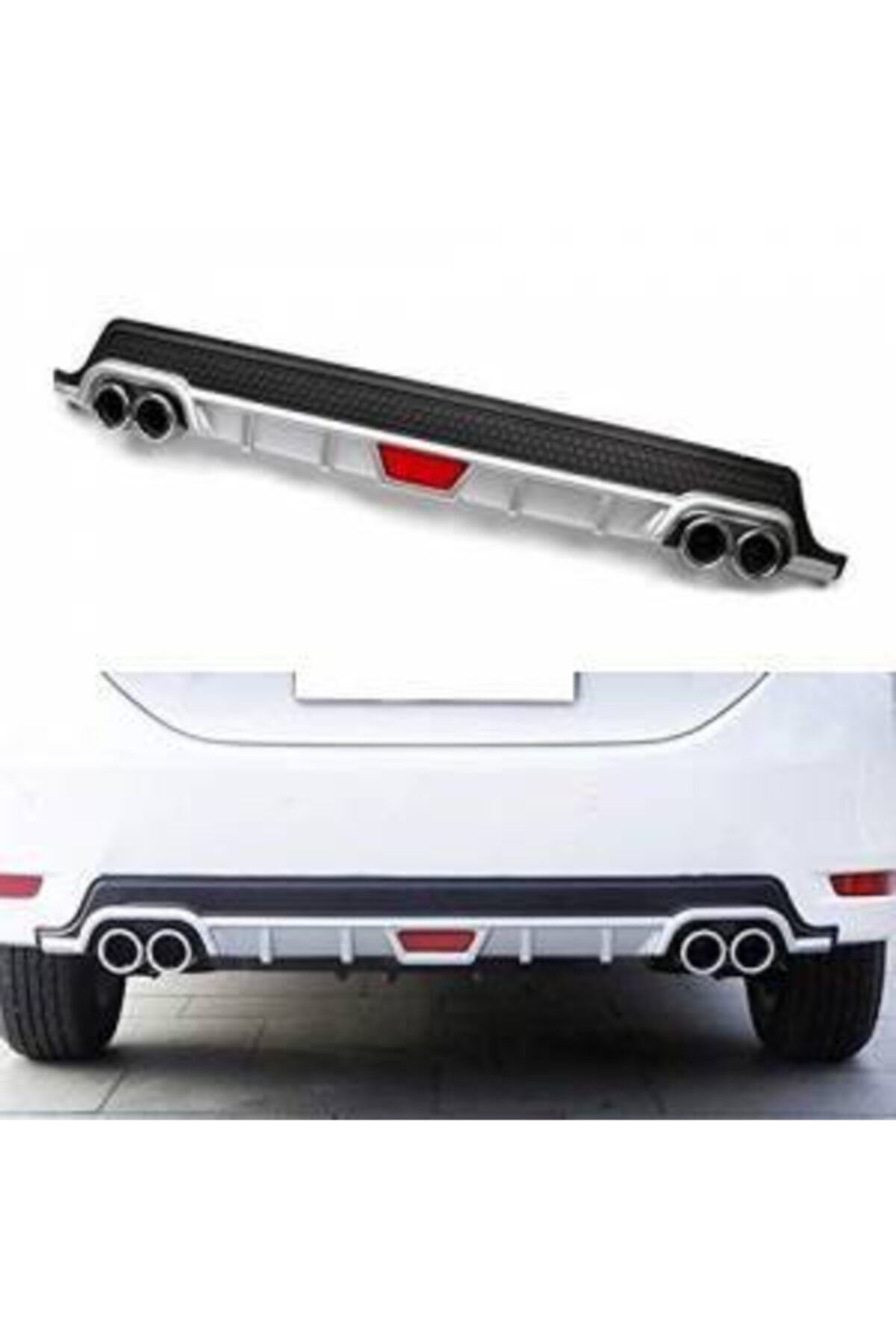 automars hyundai accent era difizor cift egzoz gorunumlu tampon eki gri fiyati yorumlari trendyol