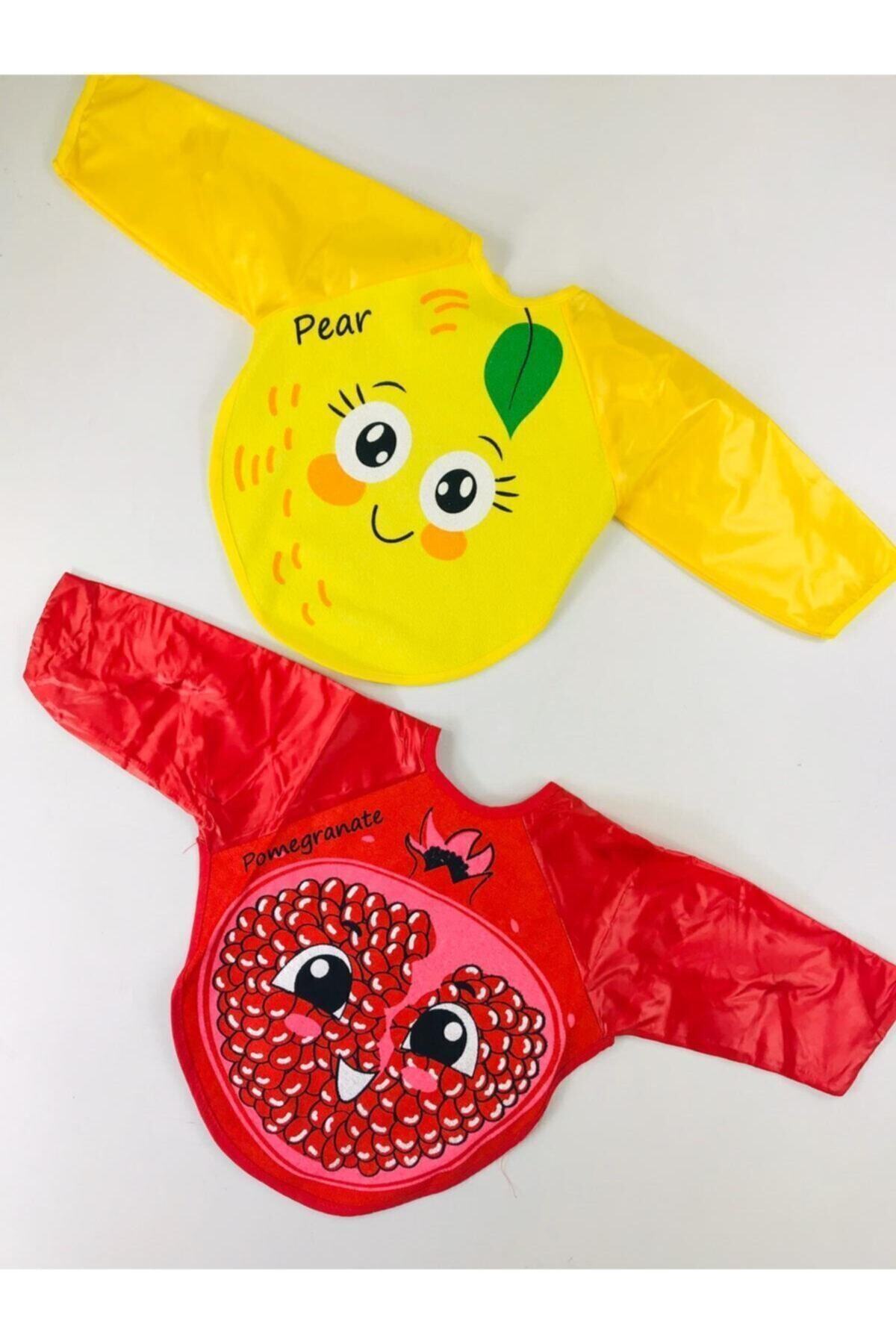 Kids Buude 2 Adet Armut-nar Kollu Mama Önlüğü