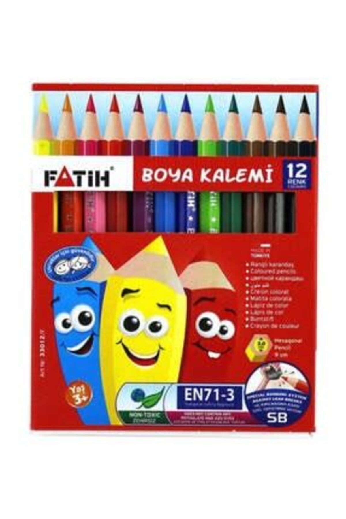 fatihkırtasiye Fatih Kuru Boya 12'li Yarım Boy