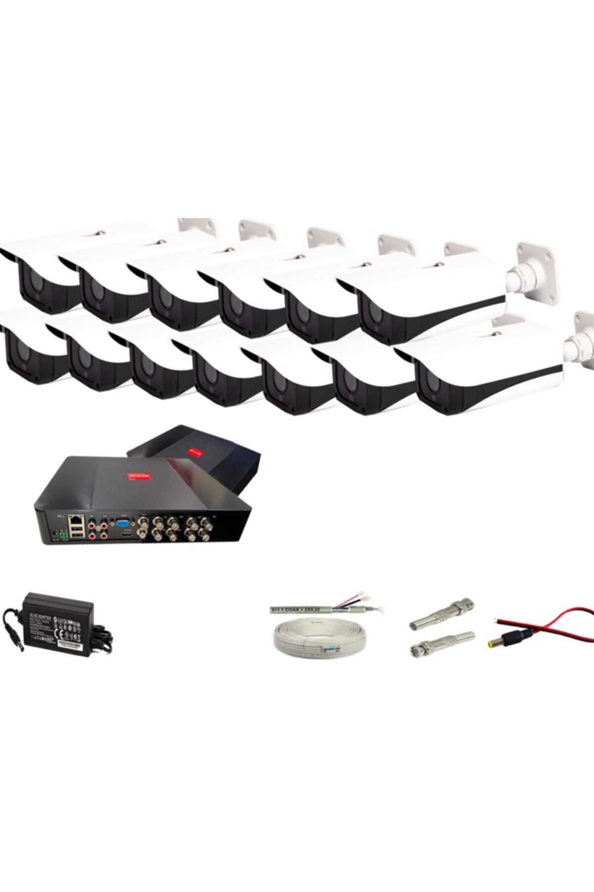 PROMISE 13 Kameralı Set 3mp 1080p Full Hd Metal Dahua Kasa Paket Sistem