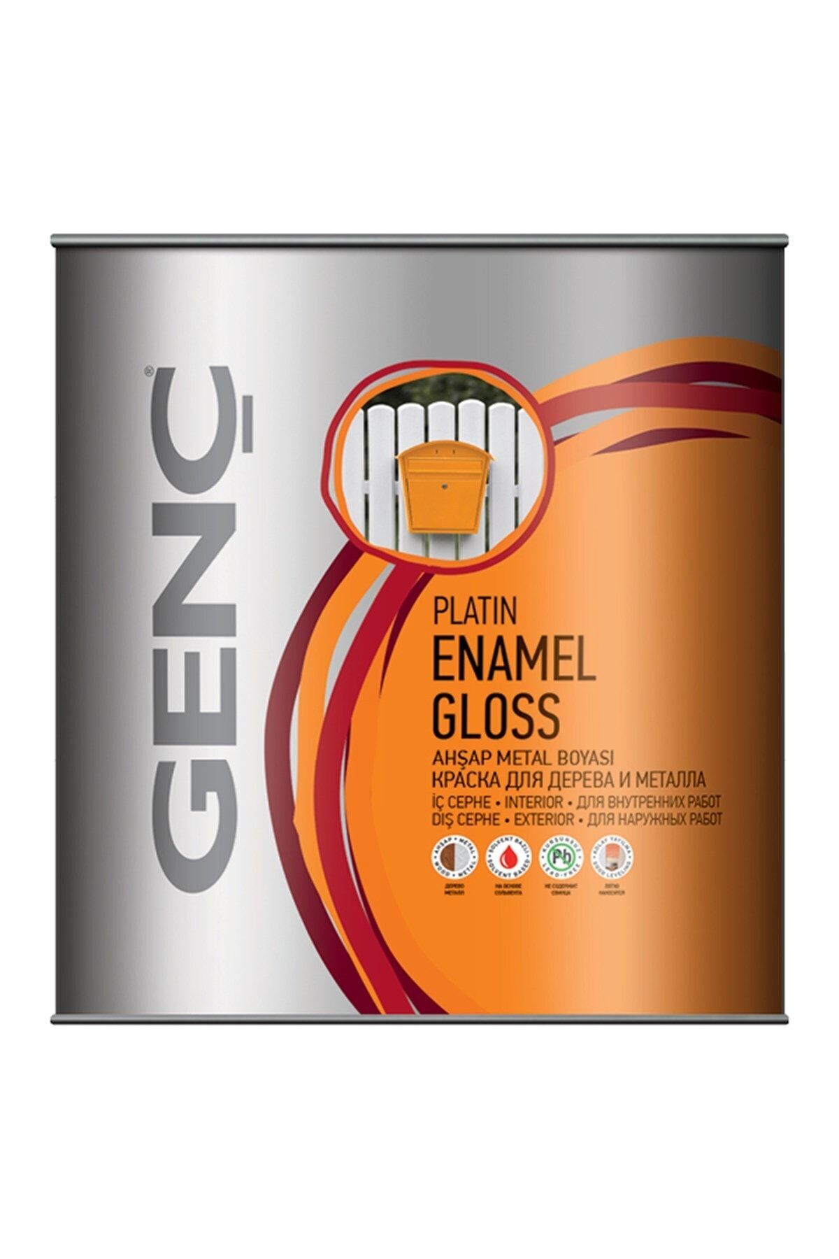 GENÇ Kirli Beyaz Sentetik Parlak Ahşap Metal Boyası 2.5 lt
