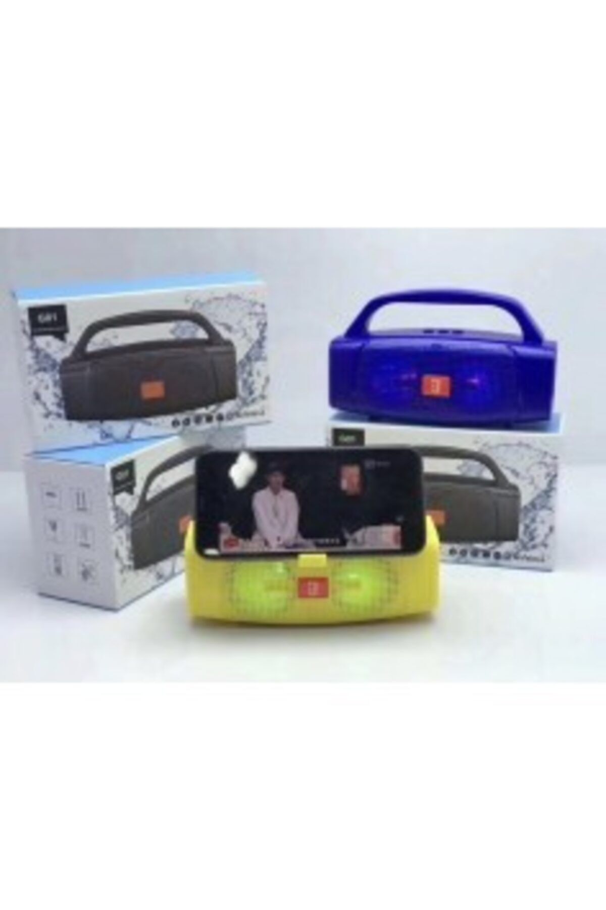 Tuğra Hoparlör Müzik Kutusu Işıklı Fm/bluetooth/usb/sd G01