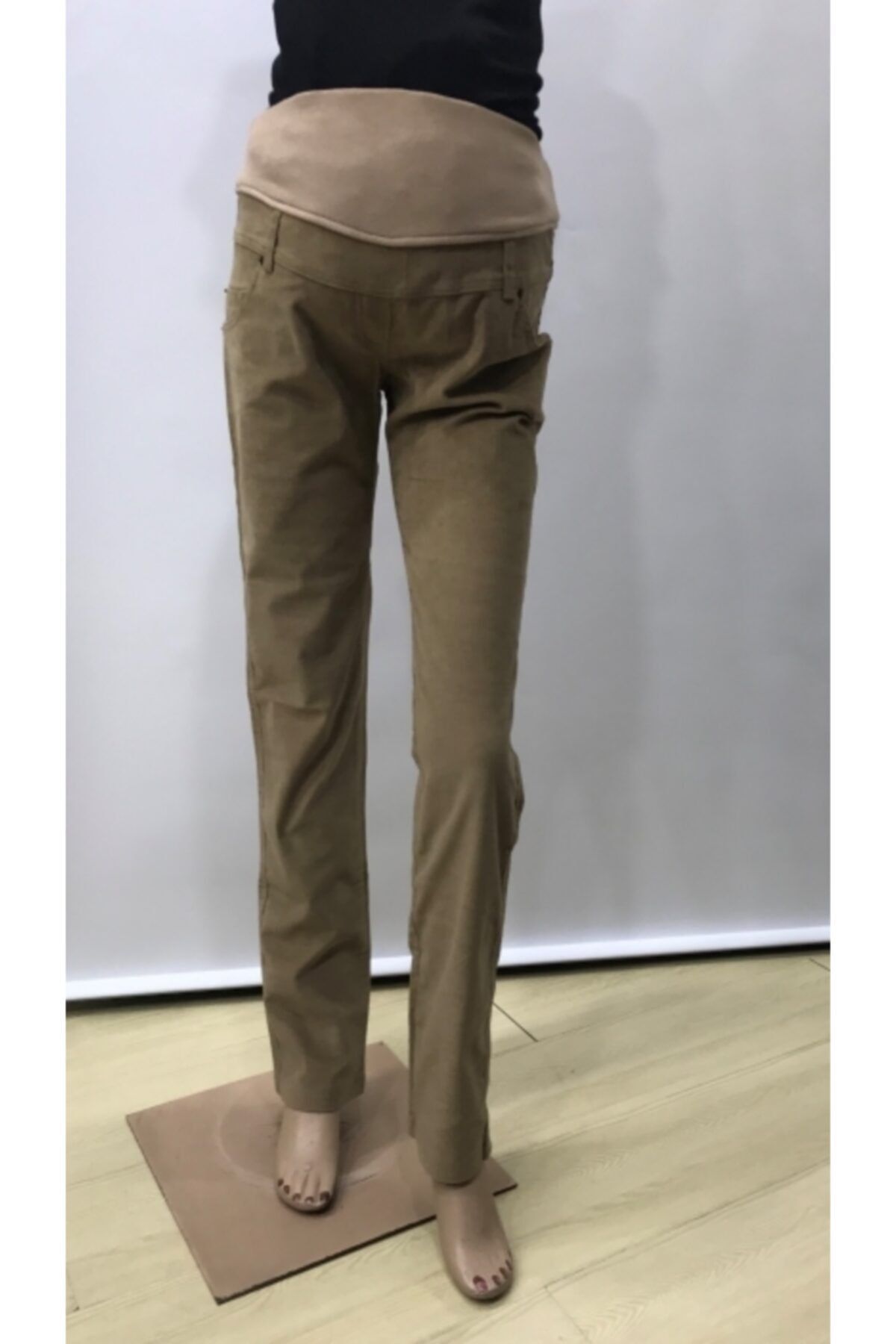 HaiModa Kadın Hamile Pantolon Boru Paça Açık Kahve