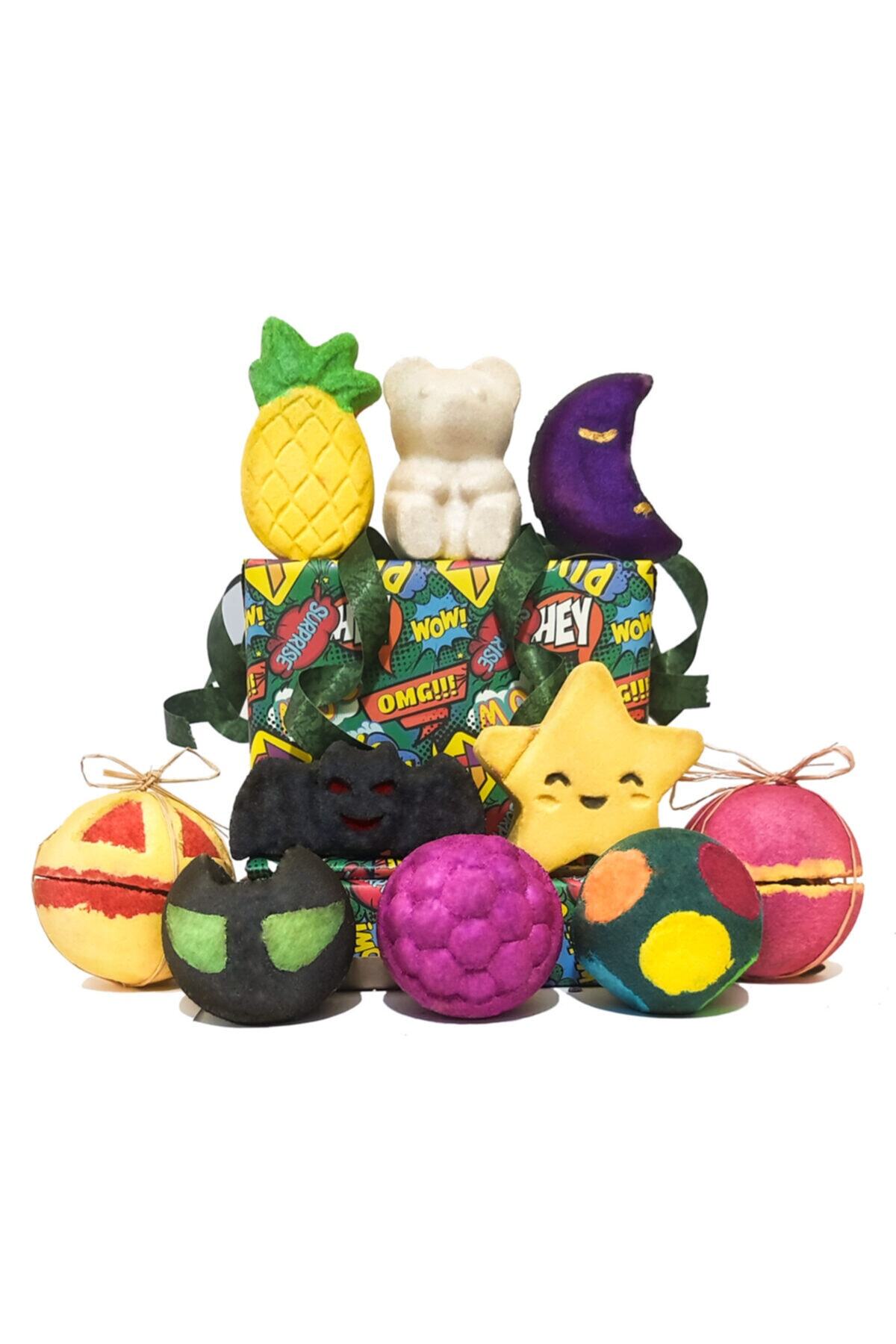 Levand Banyo Bombası Sevenler Hediye Paketi /10'lu Set /hediye Kutusu Banyo Topu /bath Bombs