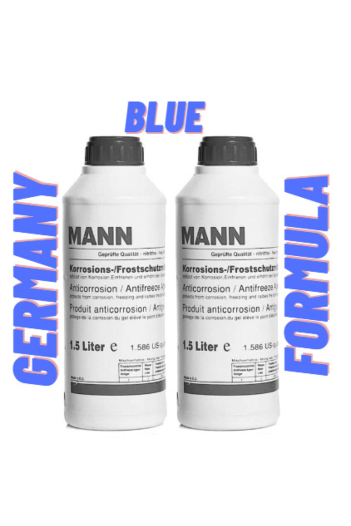 MANN Antifriz Organik Mavi Renk -37c 1.5 Litre 2 Adet