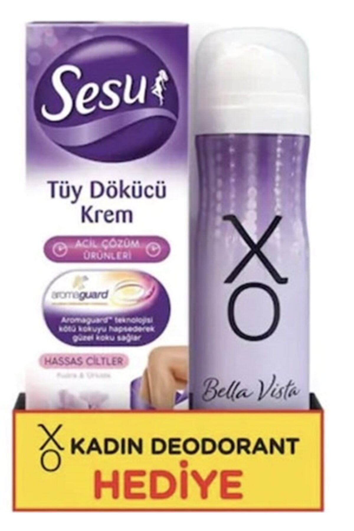 Sesu 100 Ml Tüy Dökücü Krem Hassas Cilt + Xo Deo Hediye