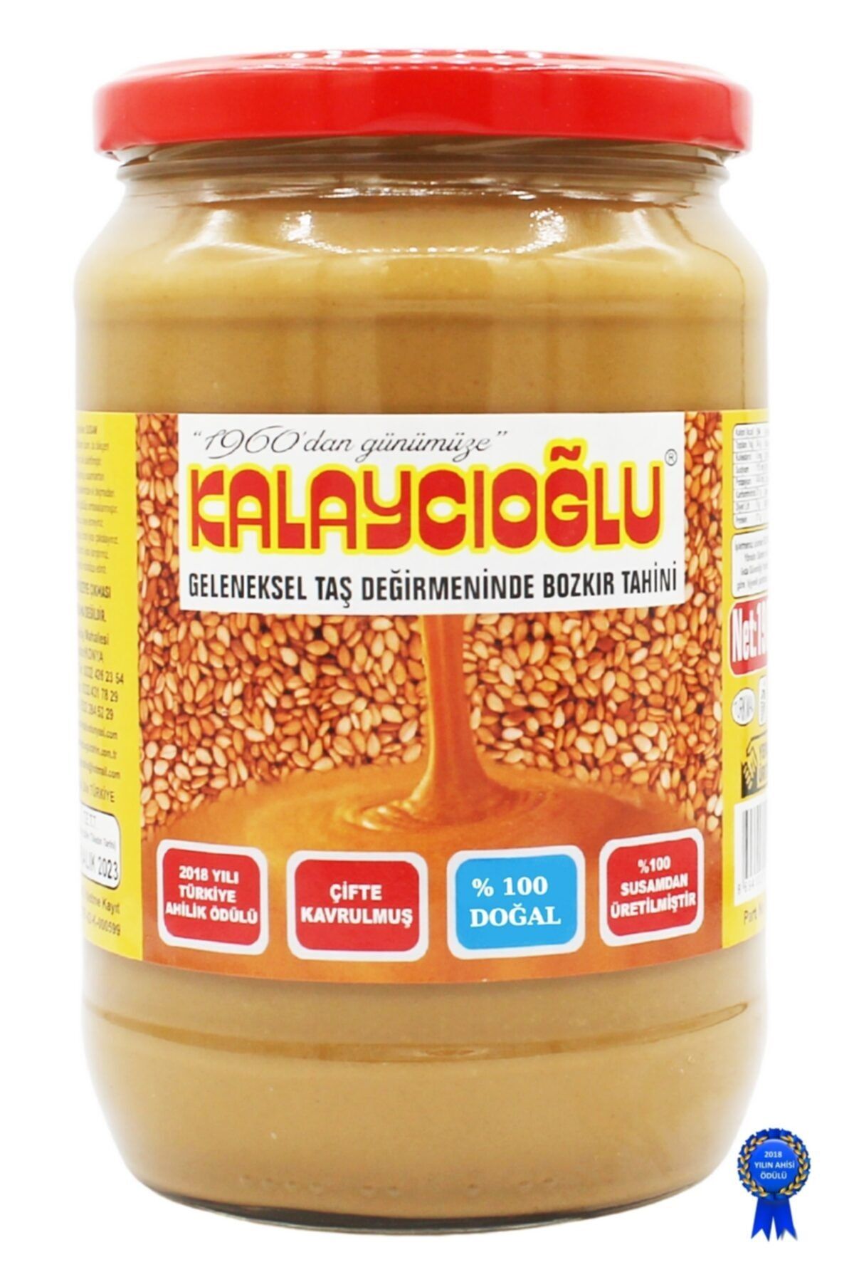 Kalaycıoğlu Kepekli Bozkır Tahini 700 gr. Cam