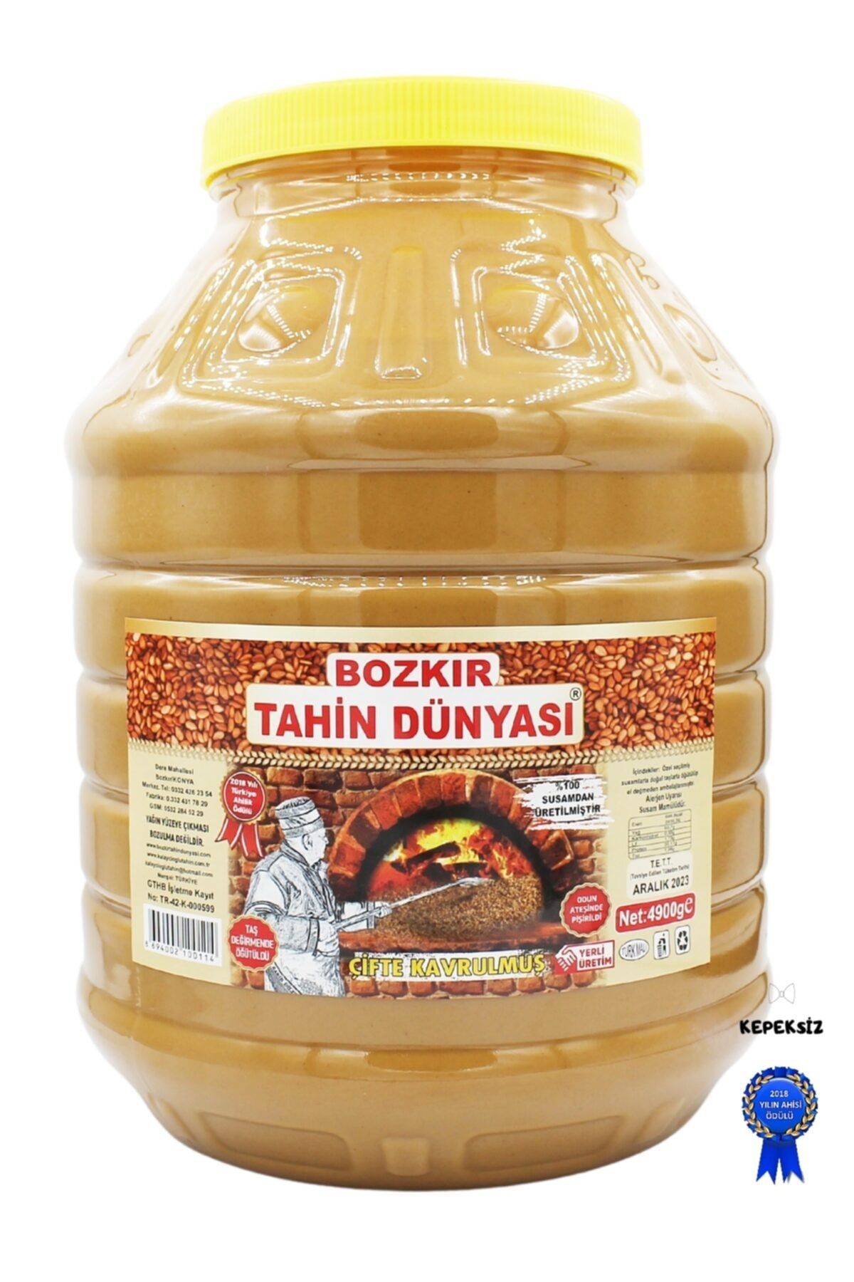 BOZKIR TAHİN DÜNYASI Kepeksiz Bozkır Tahini 4900 gr.