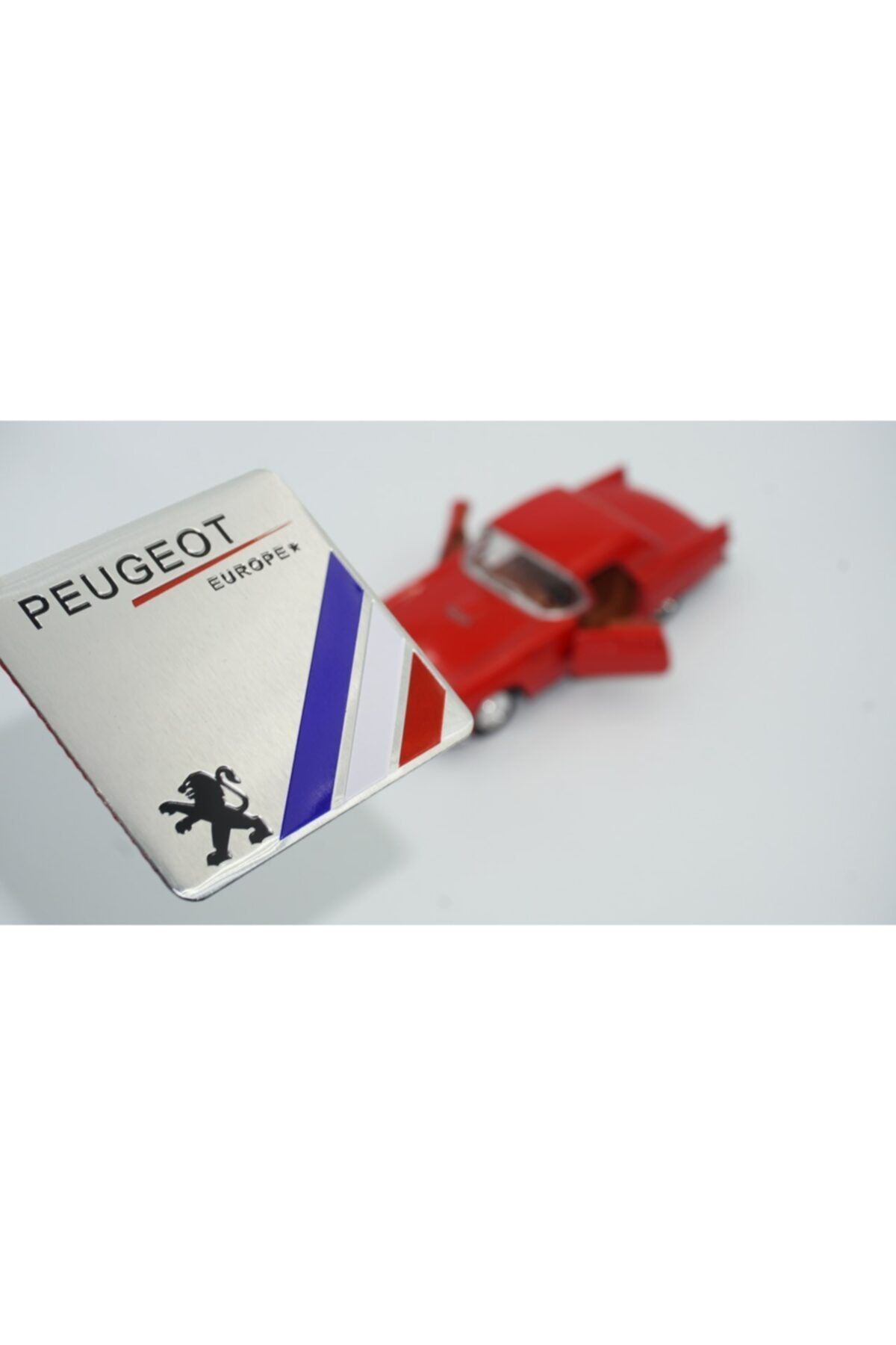 Peugeot Europe Krom Metal Body Plaka 3m Logo