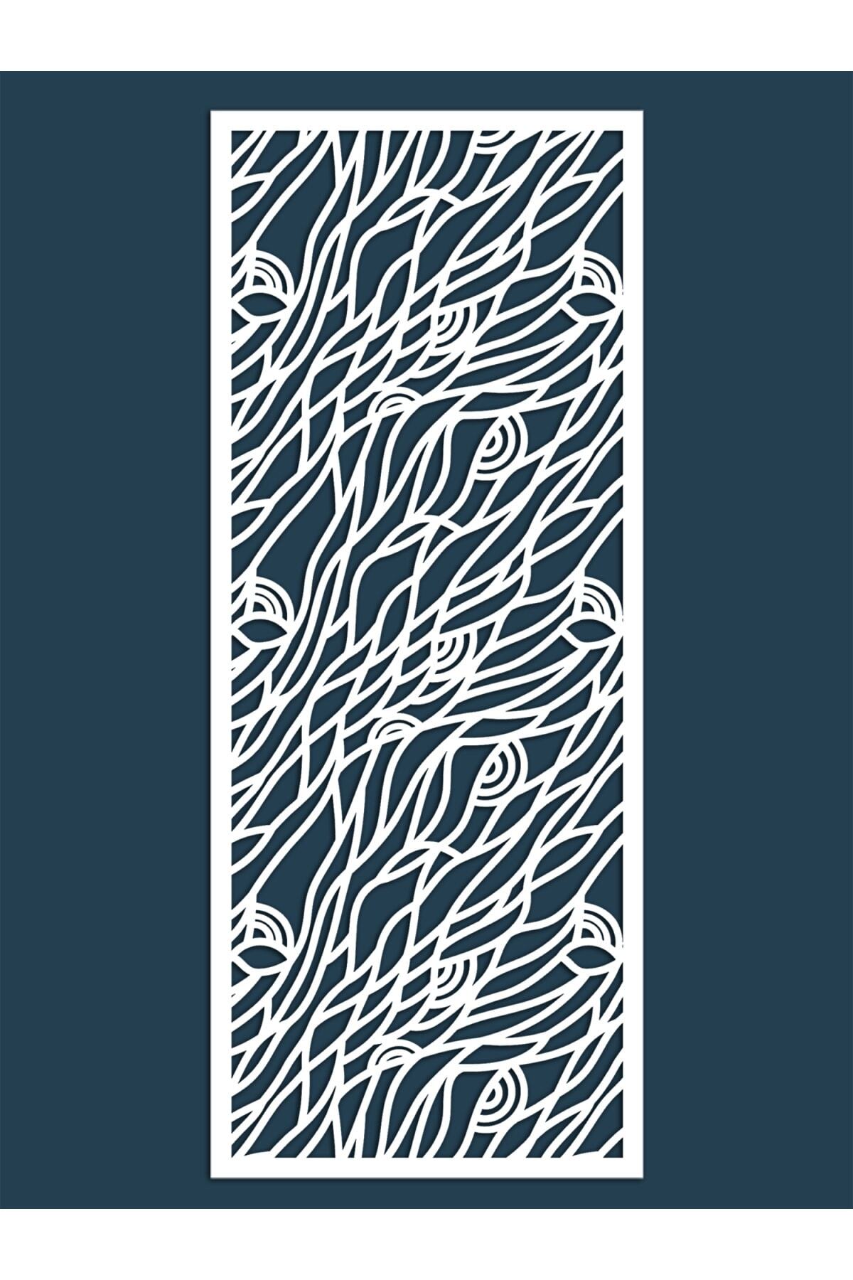 Liar Dekor Liar Ahşap Seperatör (Paravan) - KSP-97 - (18 mm) - (100 cm x 210 cm) - (Beyaz)