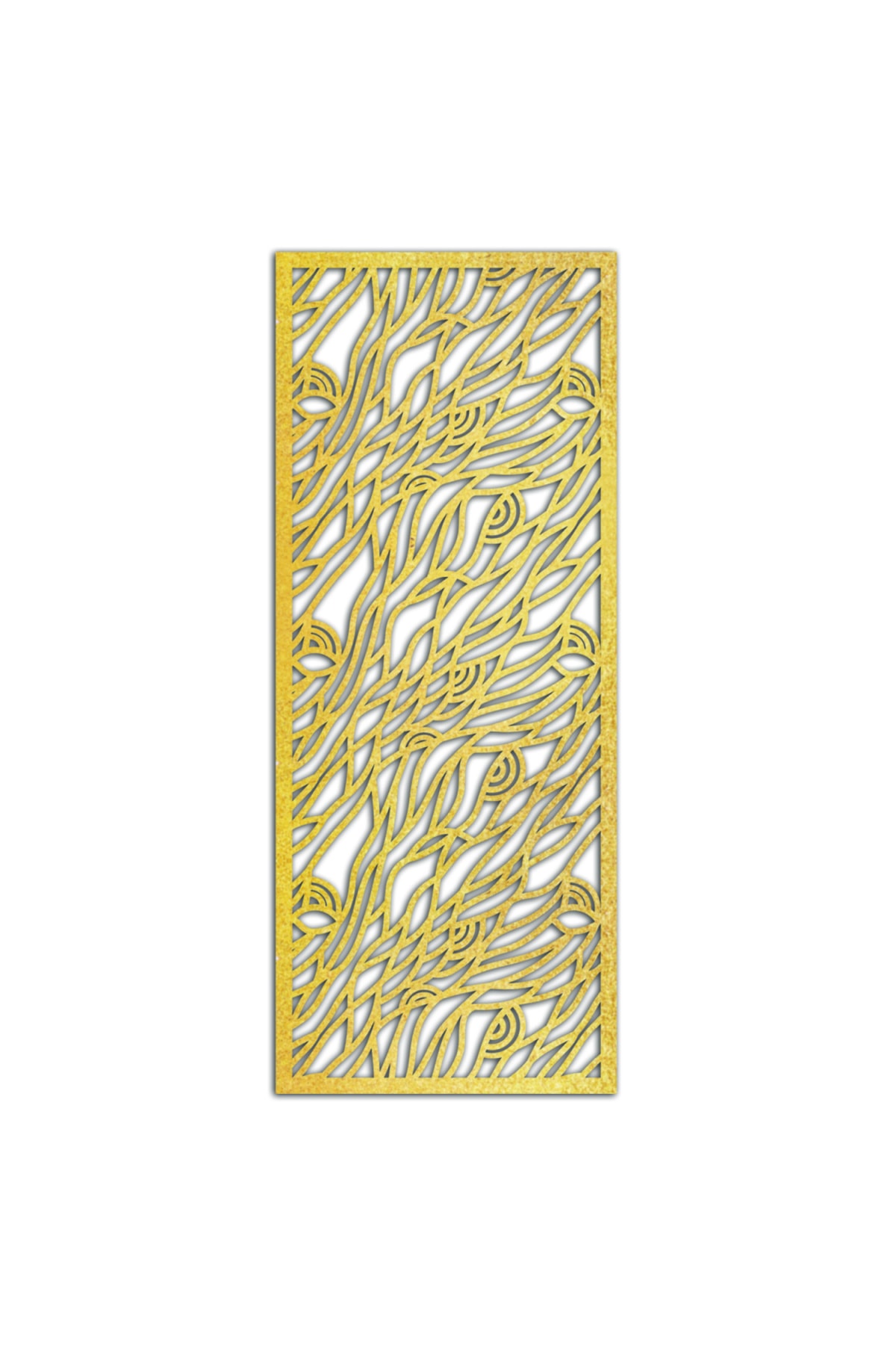 Liar Dekor Liar Ahşap Seperatör (Paravan) - KSP-97 - (10 mm) - (60 cm x 160 cm) - (Gold)