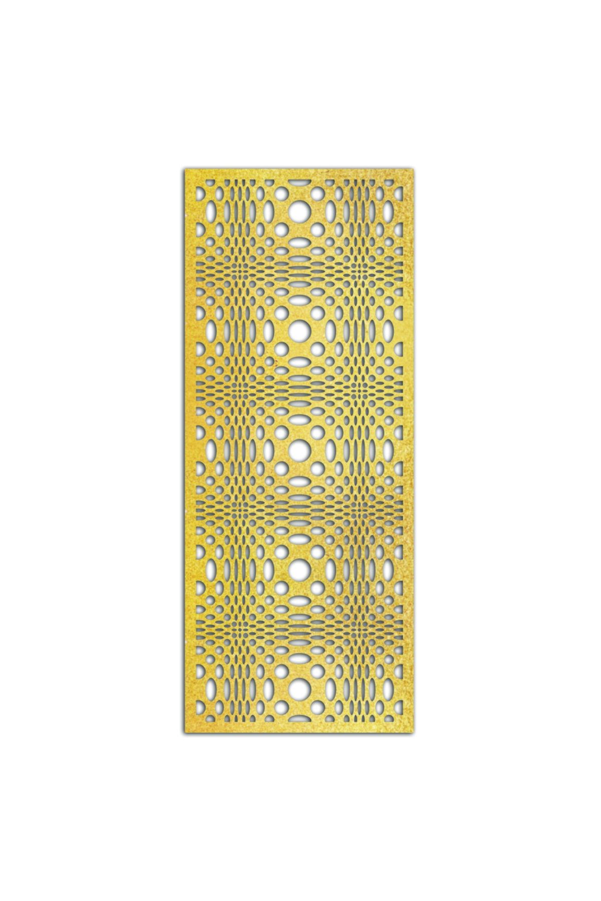 Liar Dekor Liar Ahşap Seperatör (Paravan) - KSP-92 - (18 mm) - (85 cm x 210 cm) - (Gold)