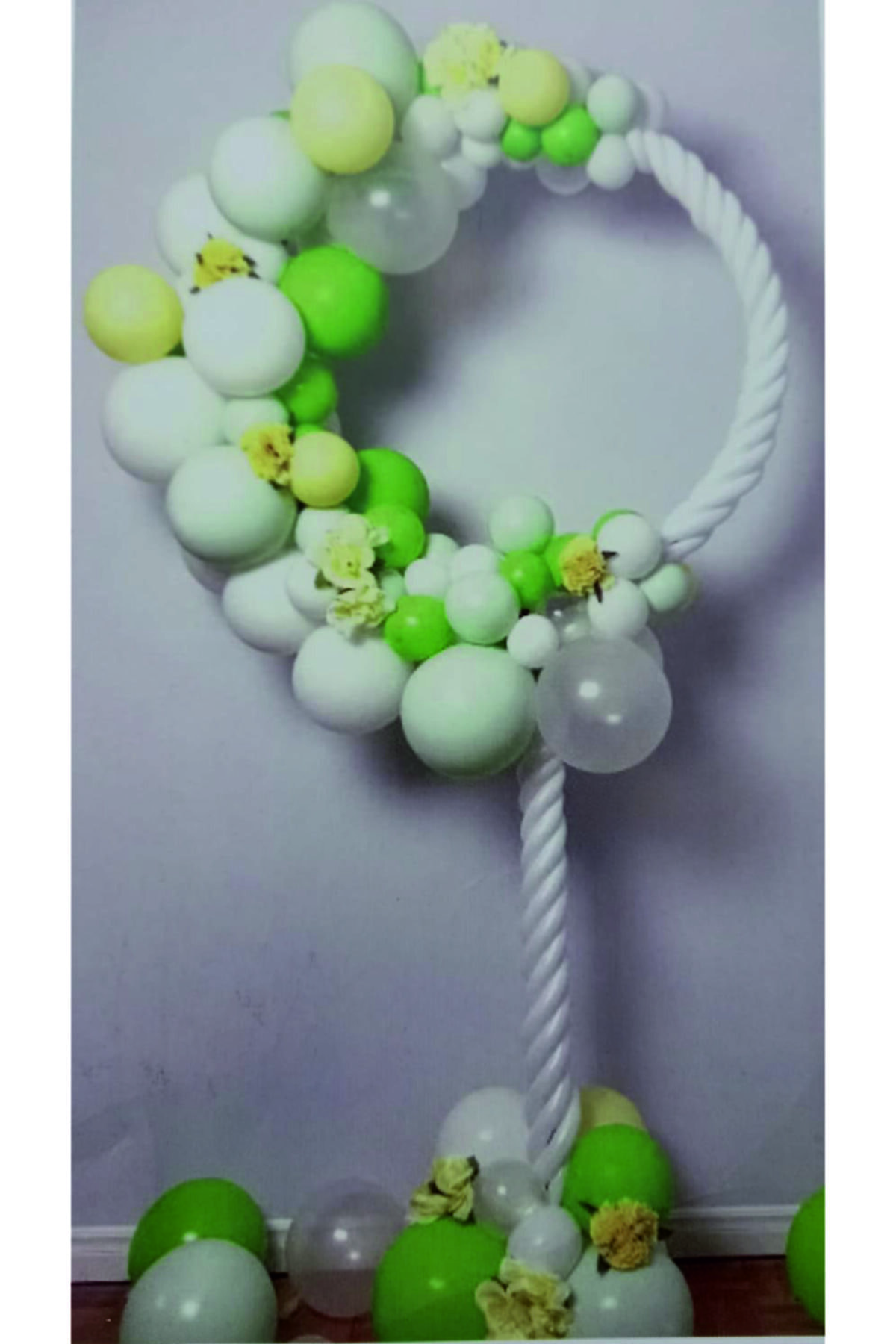 Çikolata Shop Yuvarlak 160 cm Fonksiyonel Aparatlı Balon Süsleme Standı