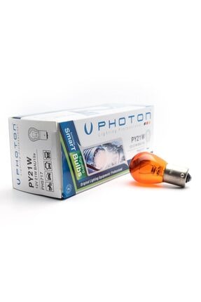 SİNYAL AMPULÜ PY21W 12V 93 AMBER ŞAŞI TIRNAK Image 0