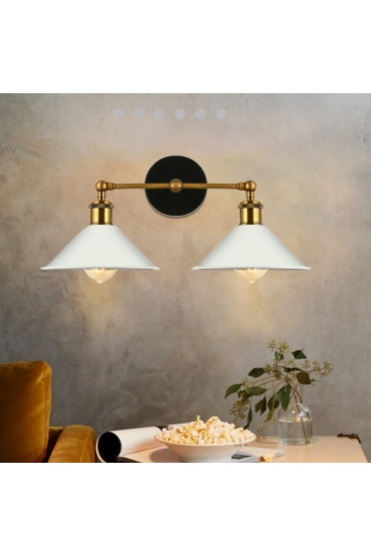 mylight retro rustik ikili beyaz duvar lambasi aplik fiyati yorumlari trendyol
