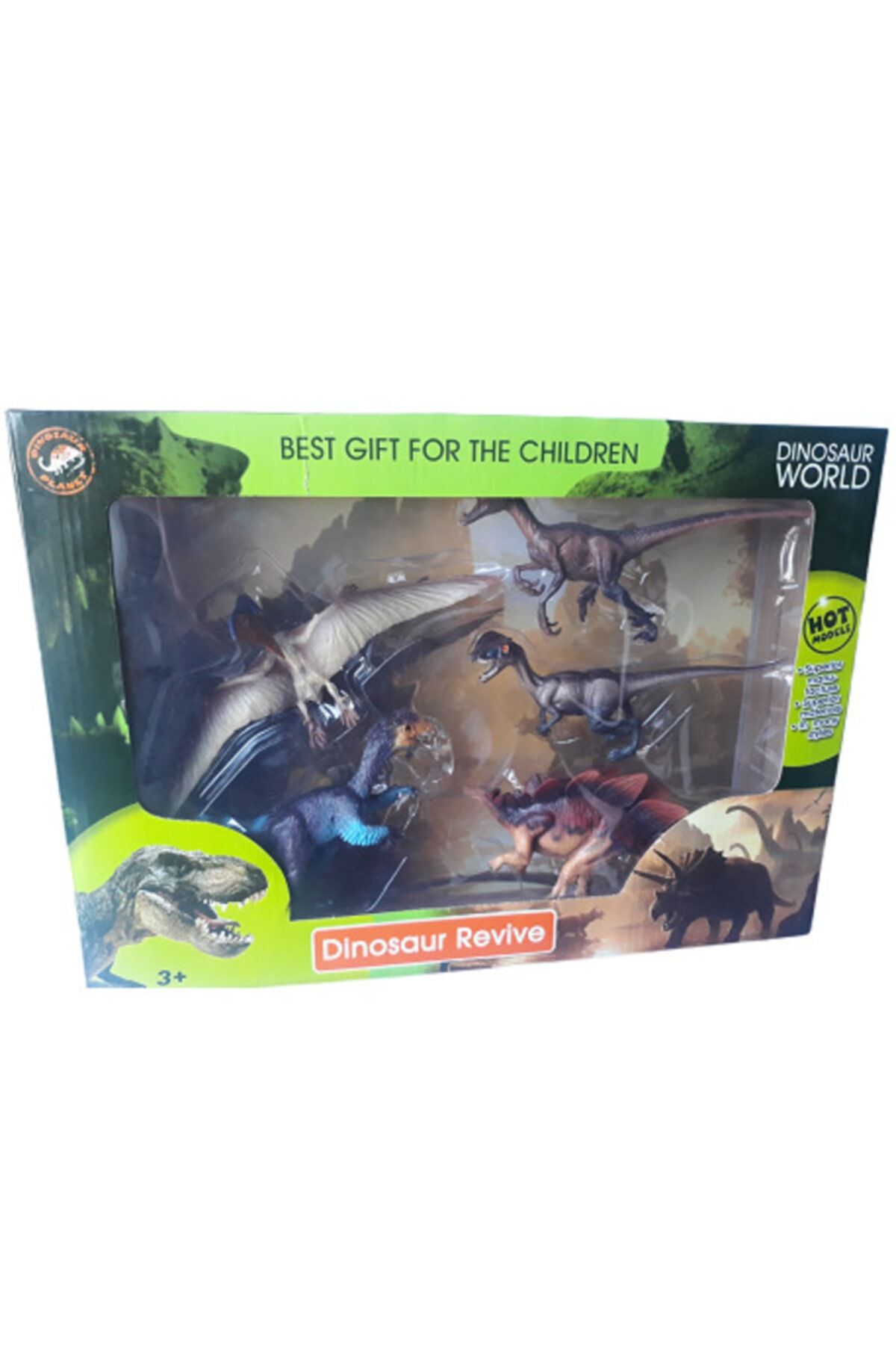 Jurrasic World Park Dinazor Trex Pterozor 5 Kırılmaz Oyuncak Dinozor 41x29cm