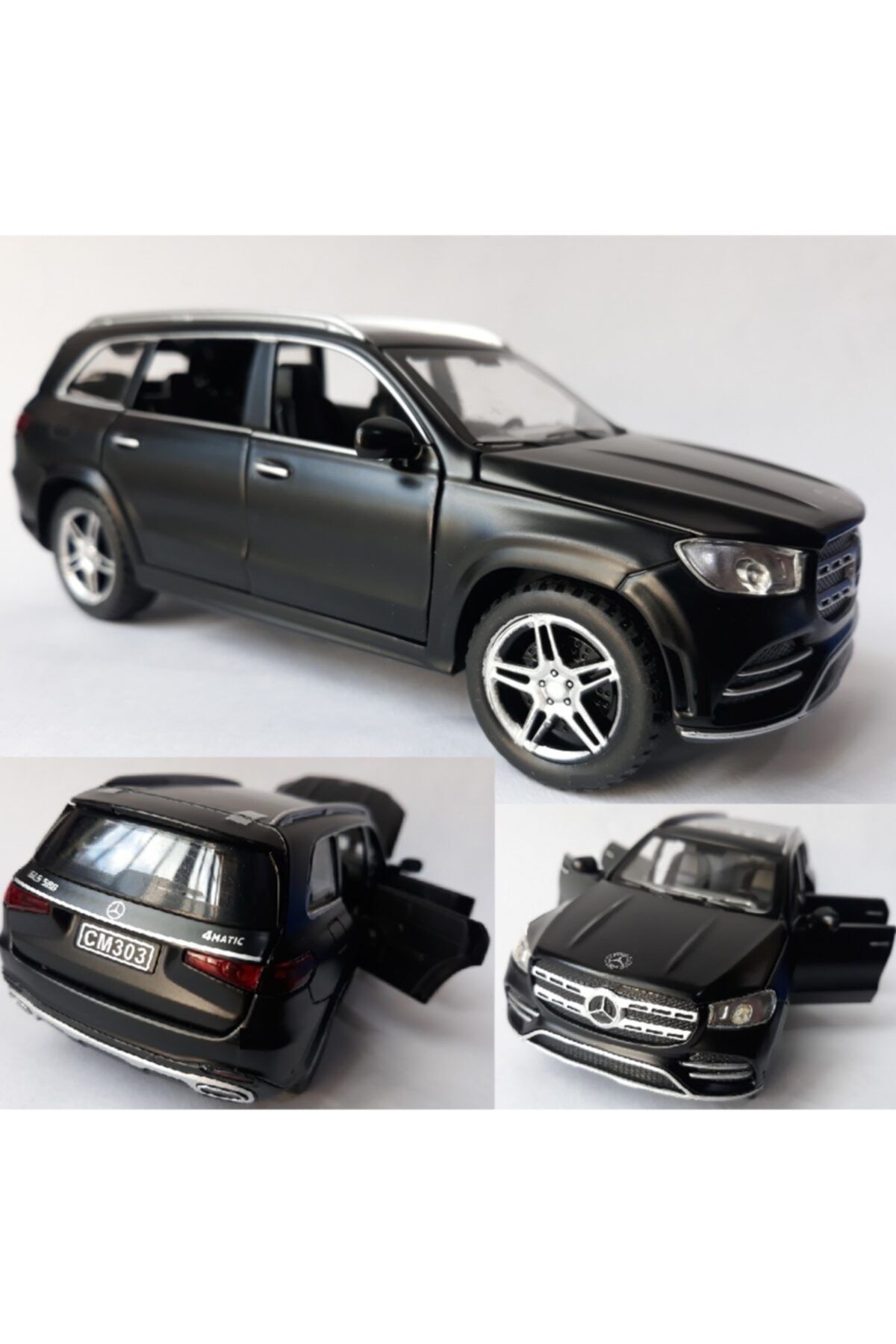 OYUNCAKSAHİLİ Mercedes Benz Gls580 4matıc Suv Jip Diecast Metal Araba Kapı Bagaj Kaput
