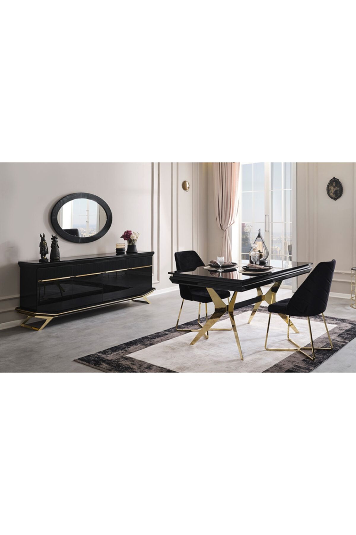 Yapı Mobilya Masarati Gold Yemek Odası