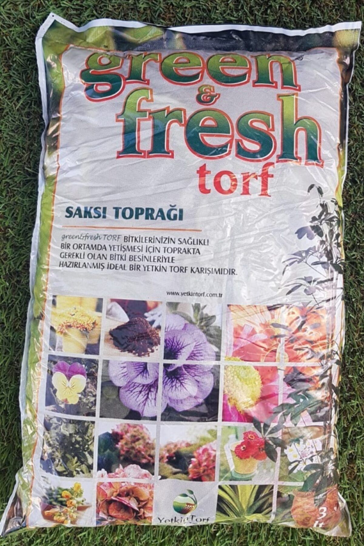 green fresh Çiçek Toprağı 4 Adet 3 lt Torf Toprak Saksı Toprağı Perlitli Torf Perlit Torf Karışımı