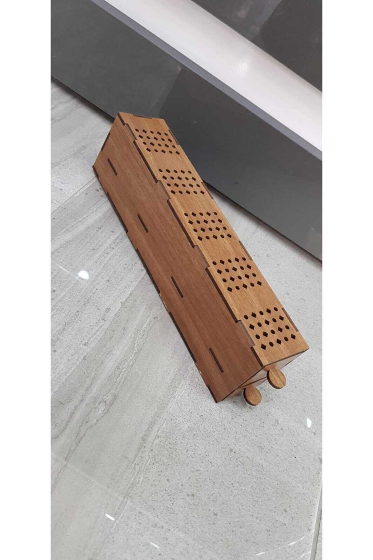 TURKUAZ Ceviz Rengi Ahşap Mdf Tütsülük Tütsü Kutusu