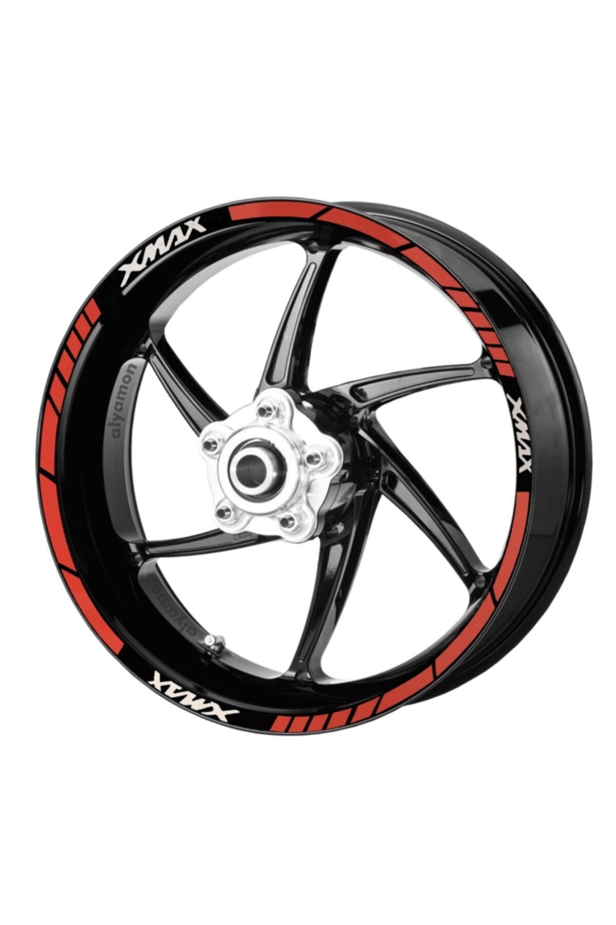 Deeb Yamaha X-max Jant Şeridi Kırmızı Beyaz Model X