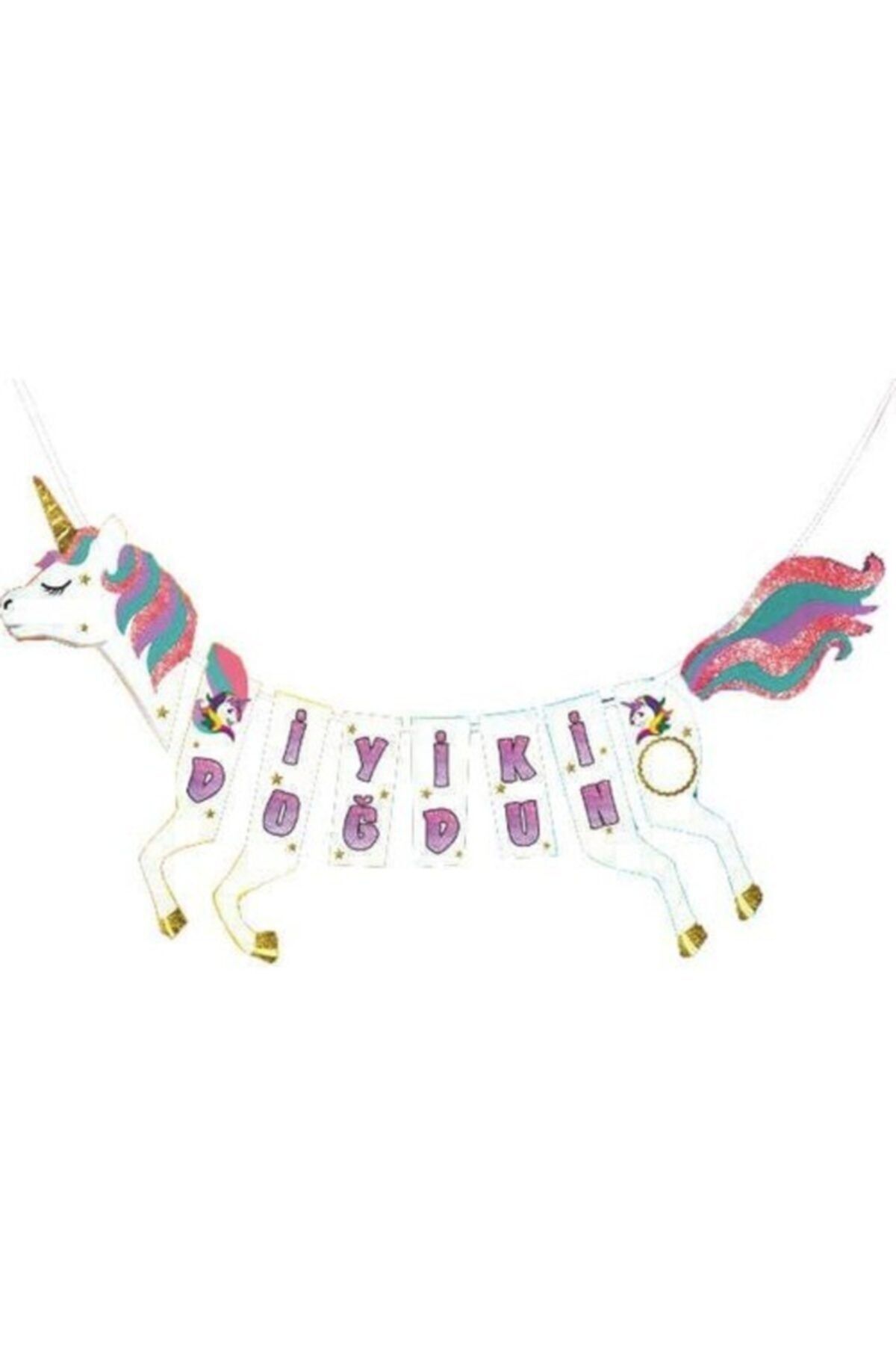 Cakes&Party Unicorn At İyi Ki Doğdun Flama