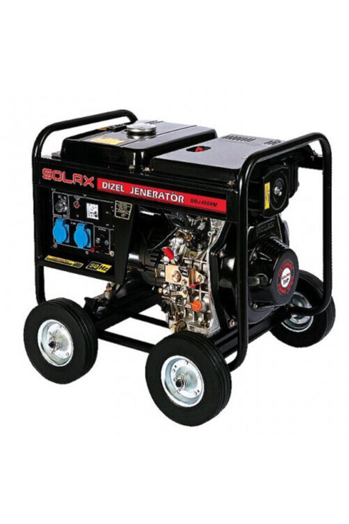 Solax Sdj400m Dizel Tekerlekli Ipli Jeneratör 3,5 Kva