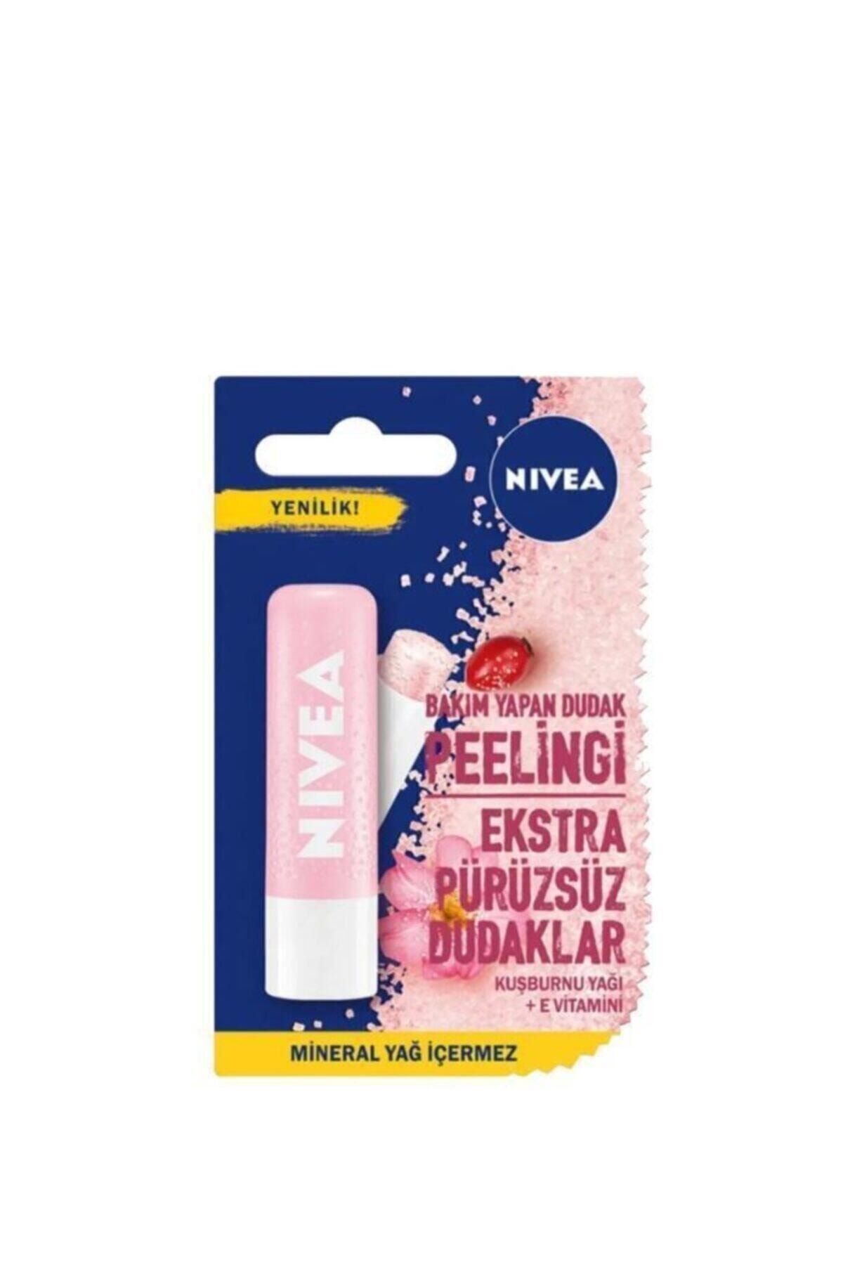 Nivea Bakım Yapan Dudak Peelingi Kuşburnu Yağı 4,8gr