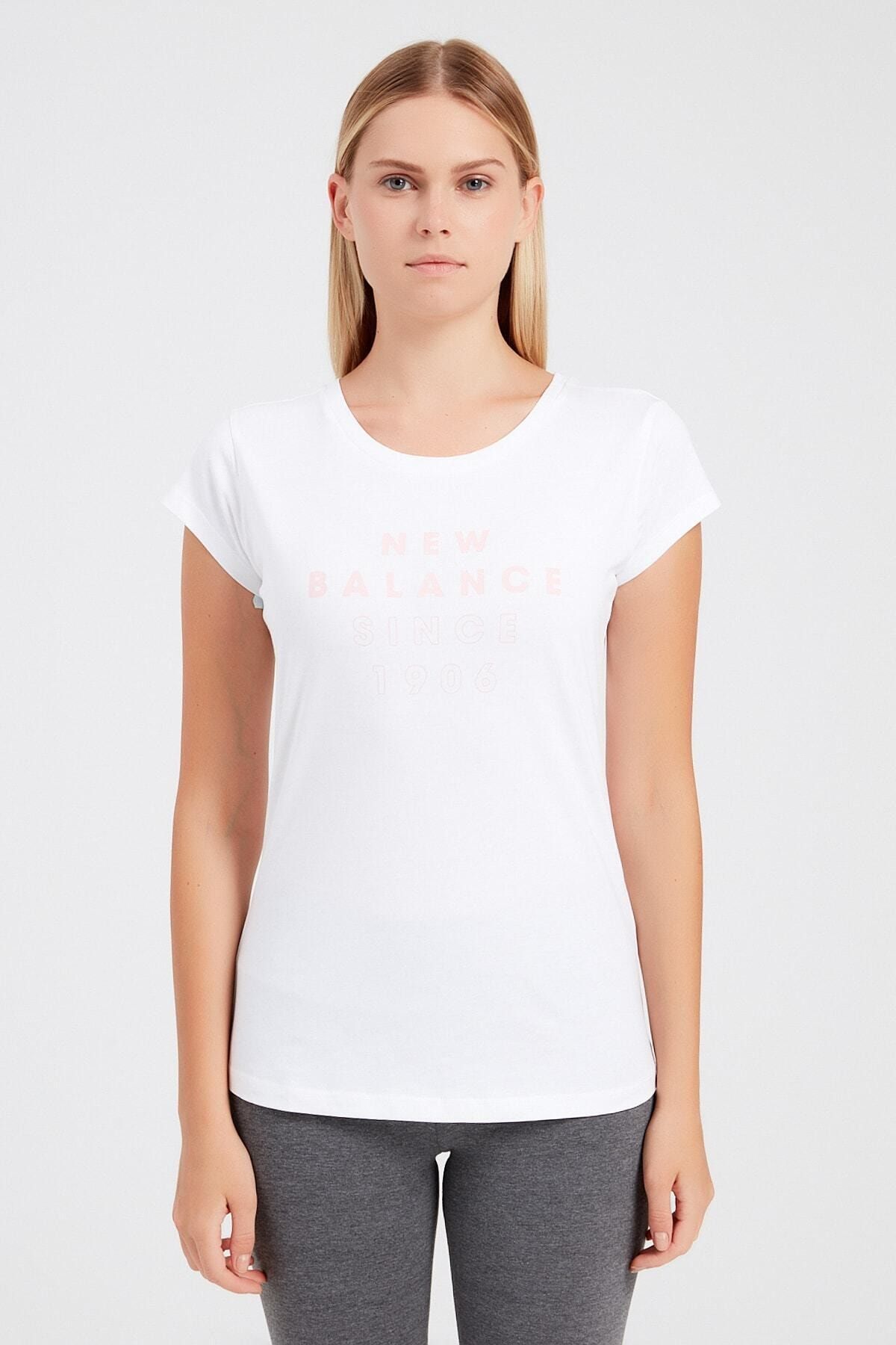New Balance 1906 Womens Tee Beyaz Kadın Tişört - Wps004-wt