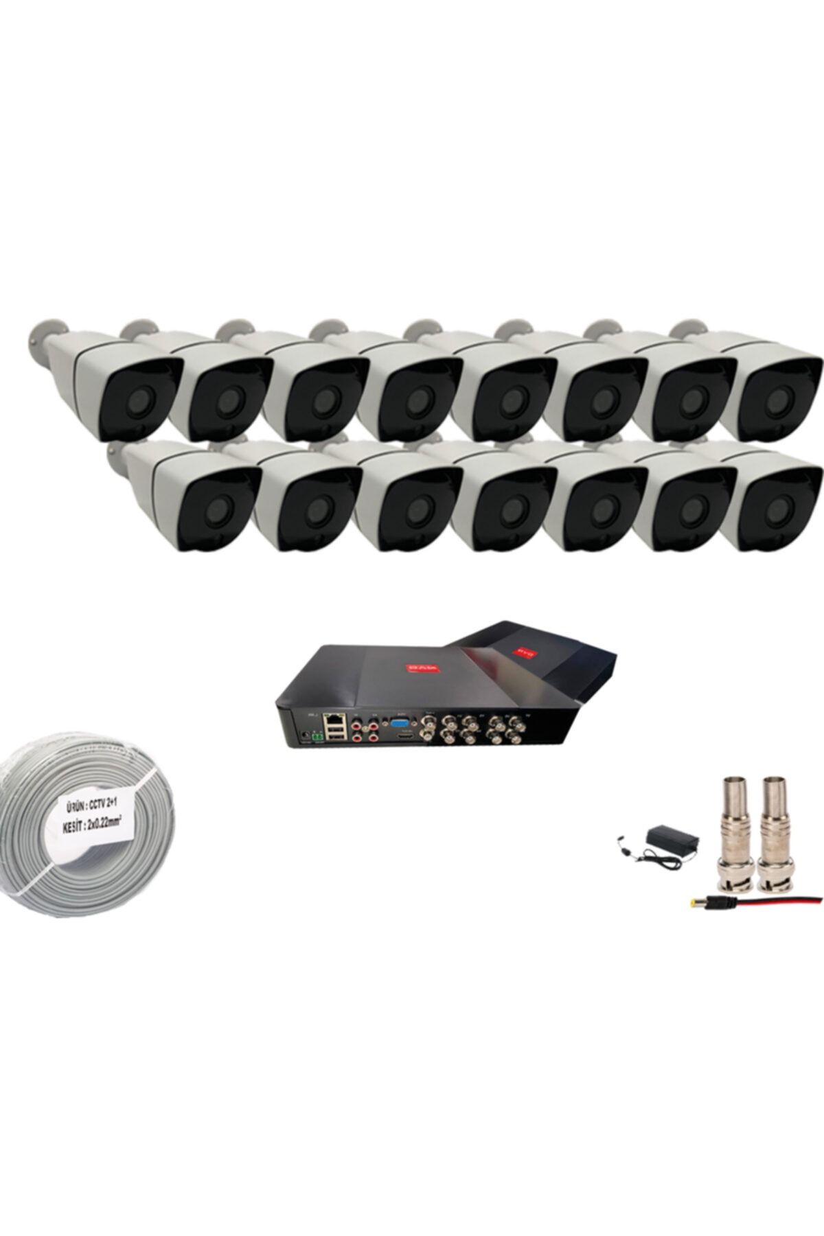 PROMISE 15 Kameralı Set 3mp 1080p Full Hd Metal Kasa Paket Sistem