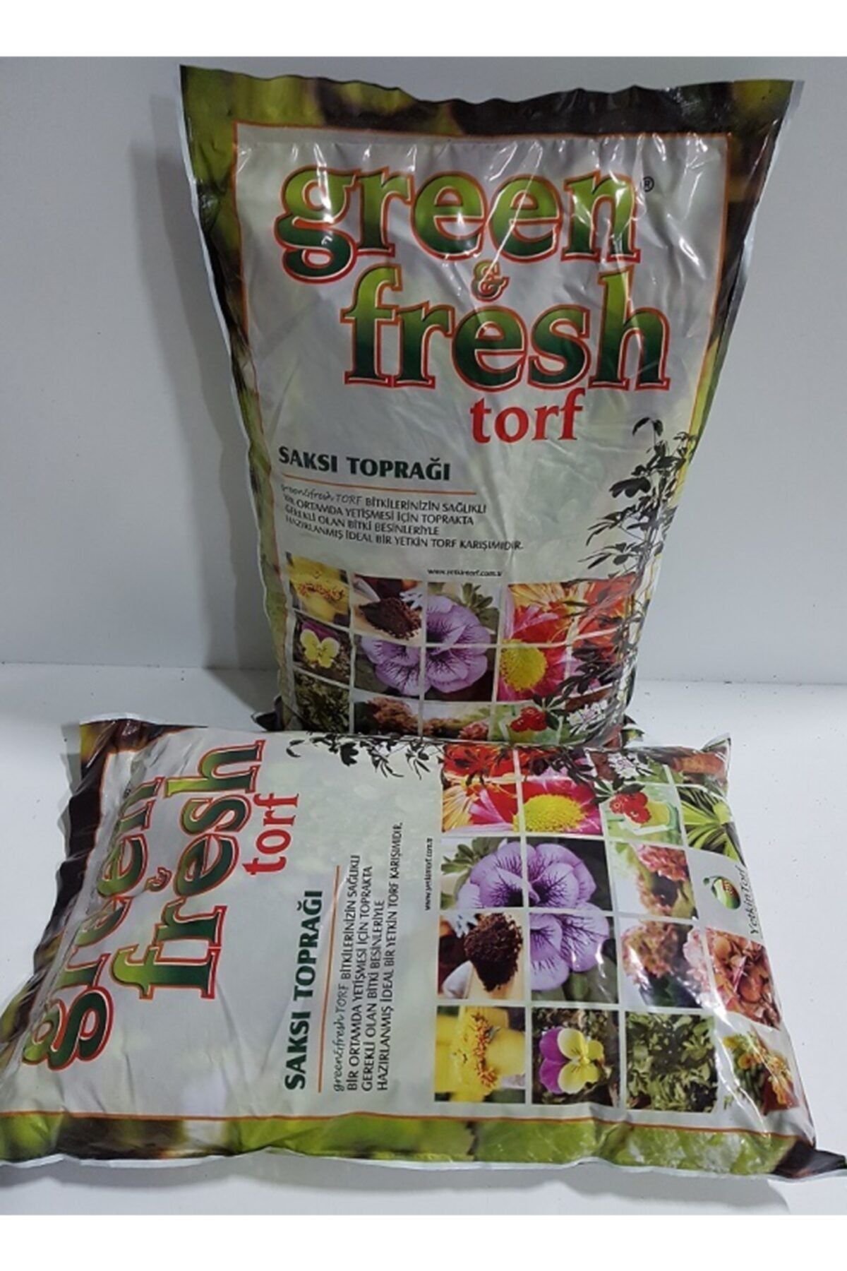 green fresh Çiçek Toprağı 2 Adet 3 Lt Torf Toprak Saksı Toprağı