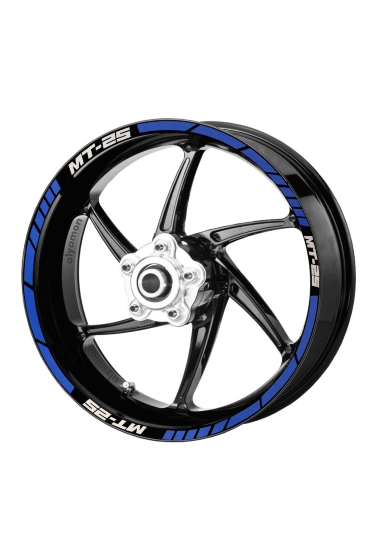 Deeb Yamaha Mt25 Jant Şeridi Mavi Beyaz Model X