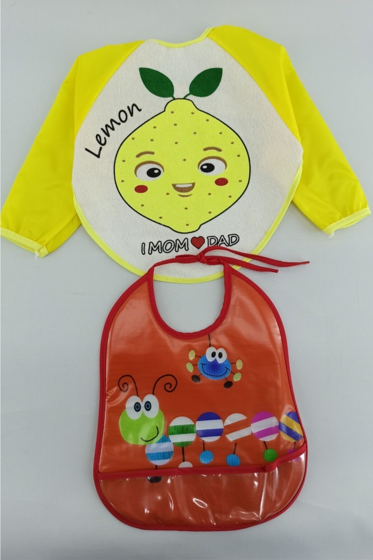 ALİSS Bebek Sarı  Mamam Önlüğü 2 Adet Lük