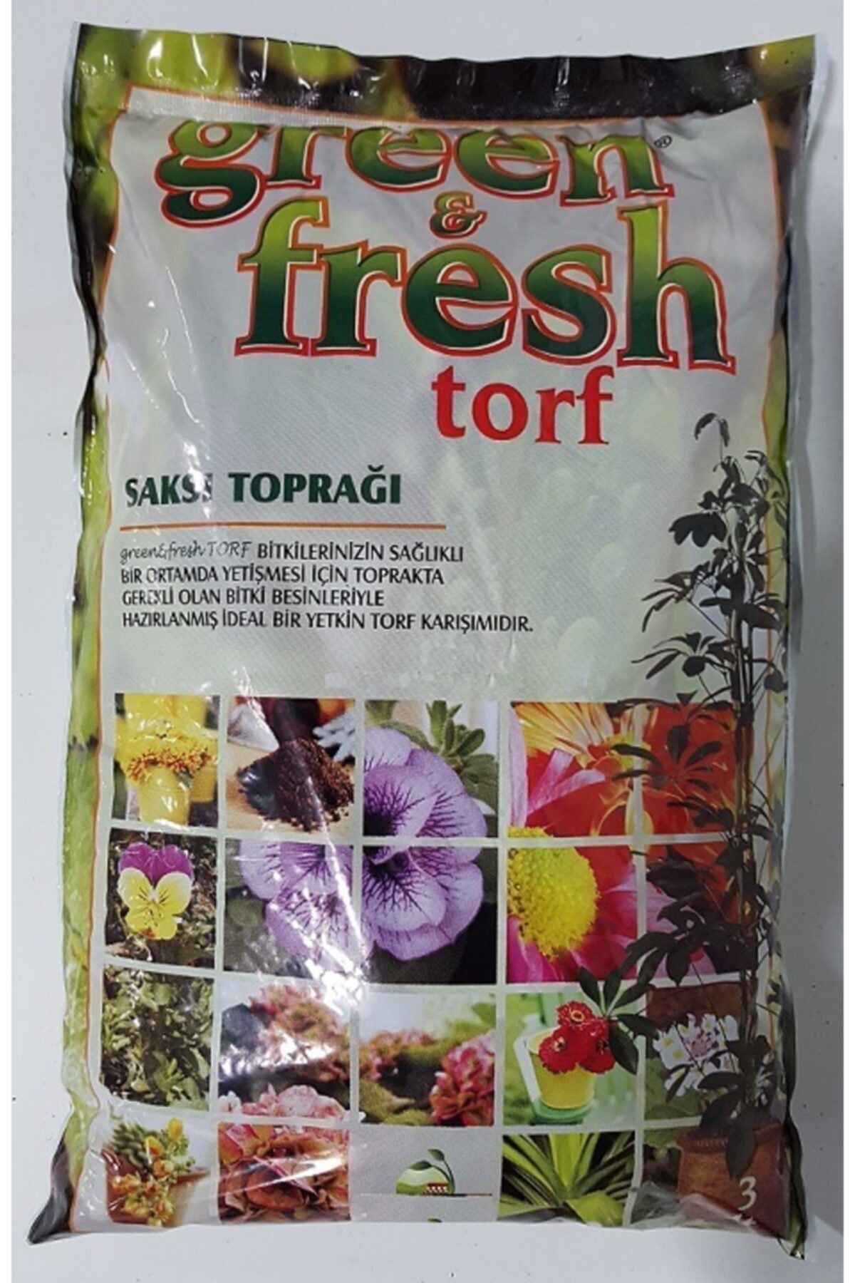 green fresh Saksı Toprağı 3 lt Çiçek Toprağı