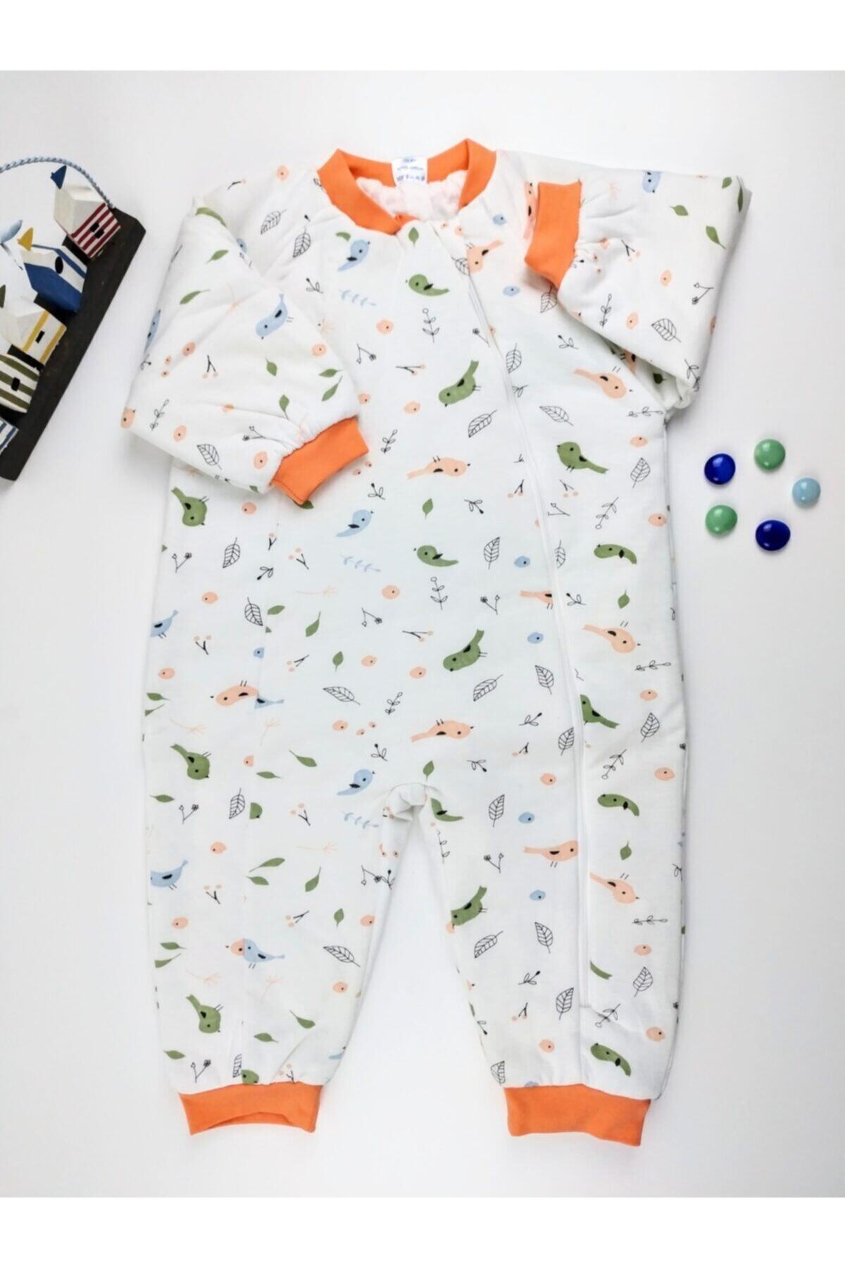 Begisa Unisex Çocuk Beyaz Kalın Elyaflı Uyku Tulumu