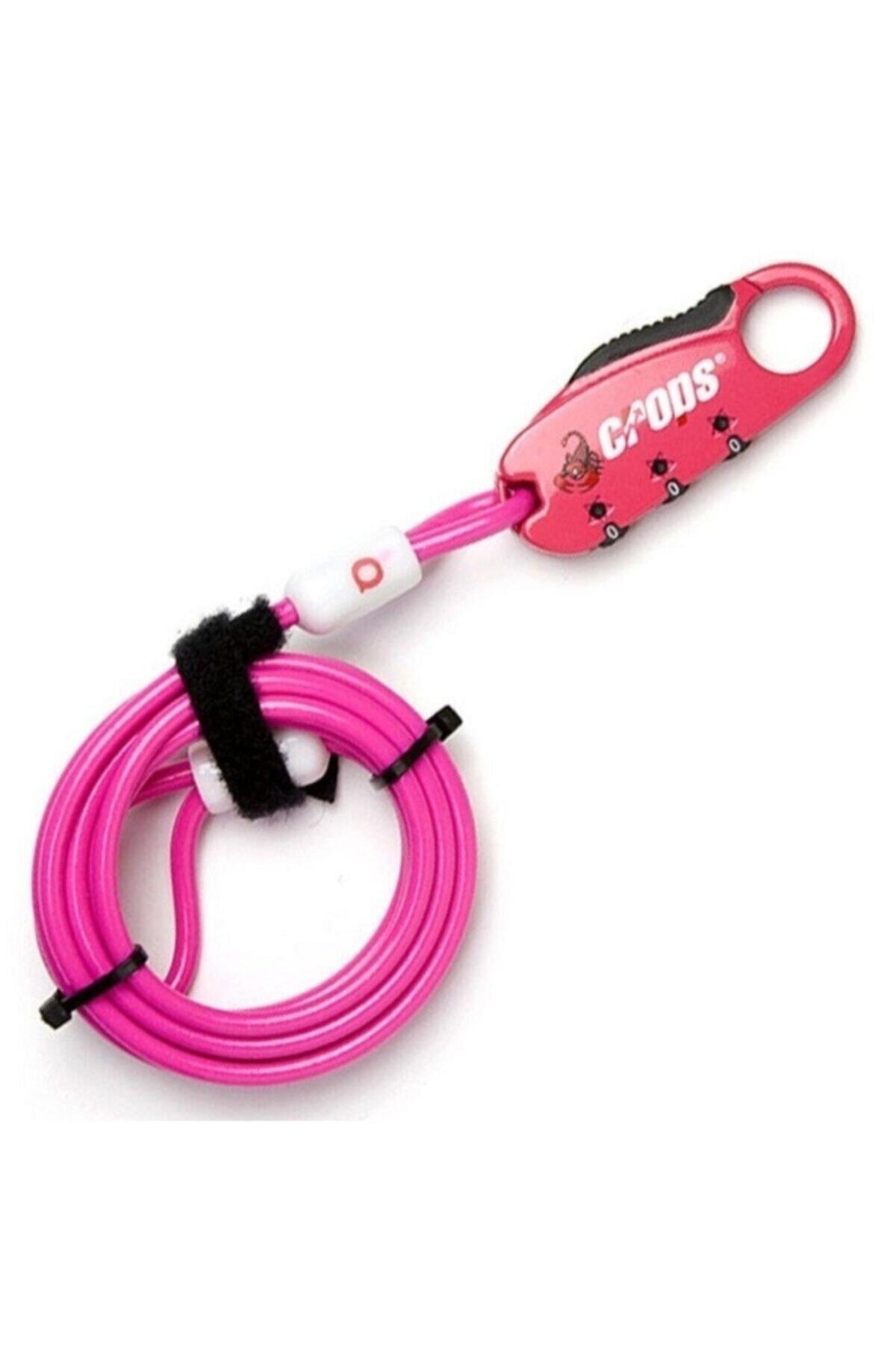 CROPS Pembe Motosiklet Ve Bisiklet Kask Kilidi, Kask Kilidi Şifreli